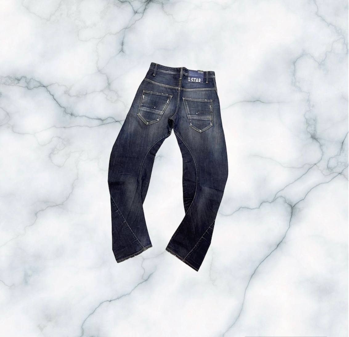 Vintage G Star Raw Jeans 3D Tapered Twisted Denim