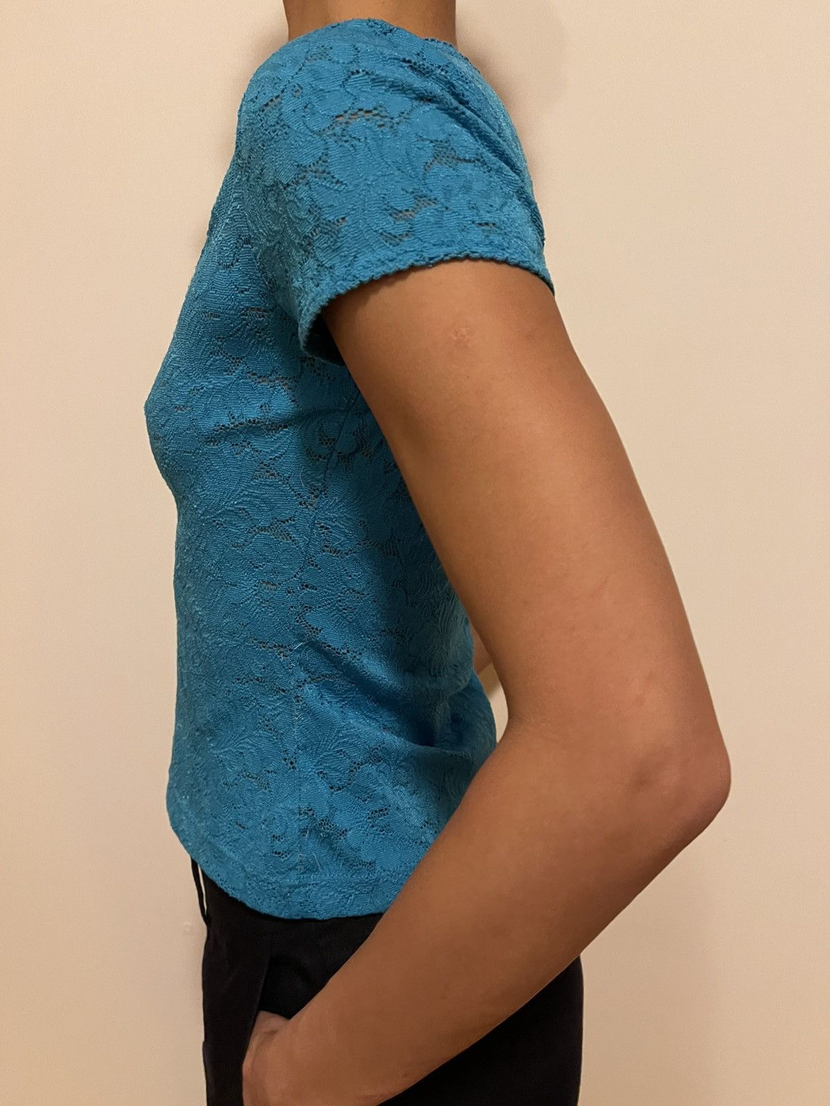 Kenzo Kenzo Jungle Vintage Lace Top - Blue (Size: M) Size M / US 6-8 / IT 42-44 - 4 Thumbnail