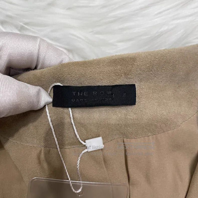 The Row The Row size 8 Khaki lambskin coat Size L / US 10 / IT 46 - 3 Thumbnail