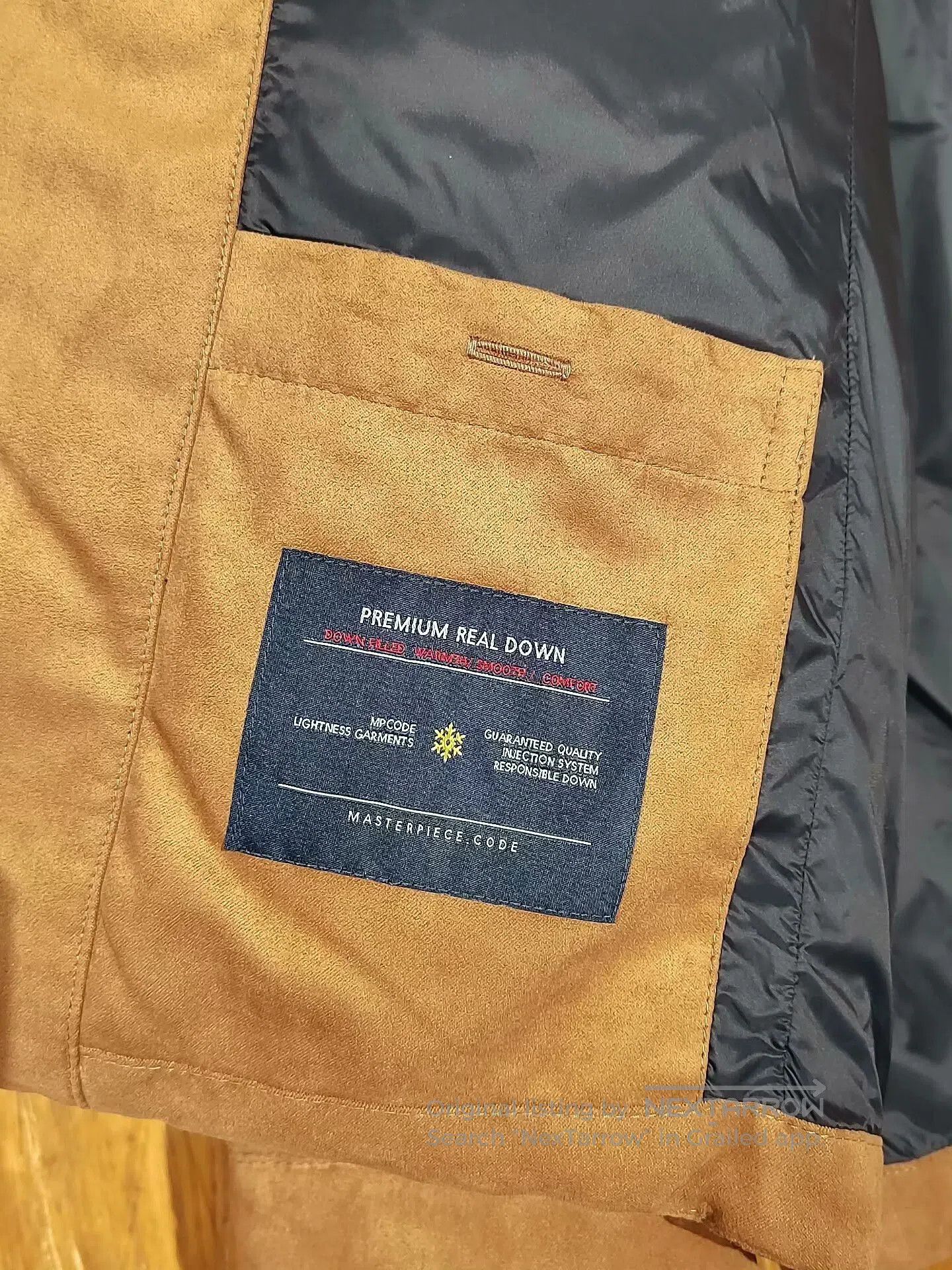 Japanese Brand Executive Men's Down Jacket in Brown. Size US L / EU 52-54 / 3 - 5 Thumbnail