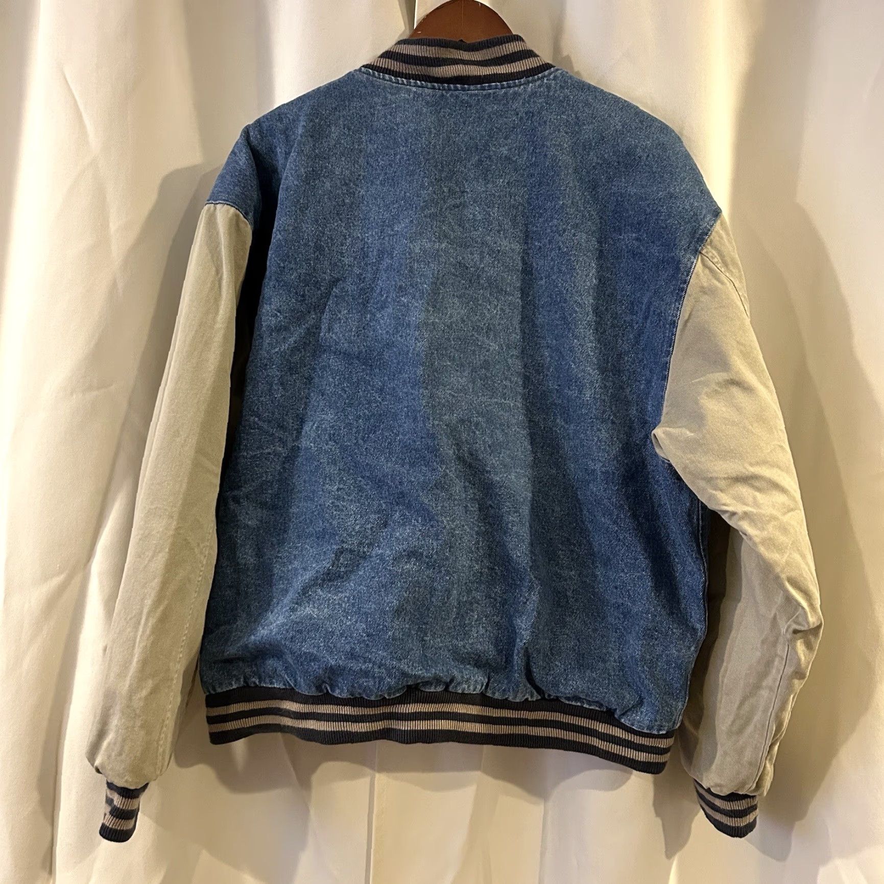 No Fear VINTAGE No Fear Denim Jacket 90s Bomber Mens L Blue Snap Button Regular Fit All Seasons Size US L / EU 52-54 / 3 - 5 Thumbnail
