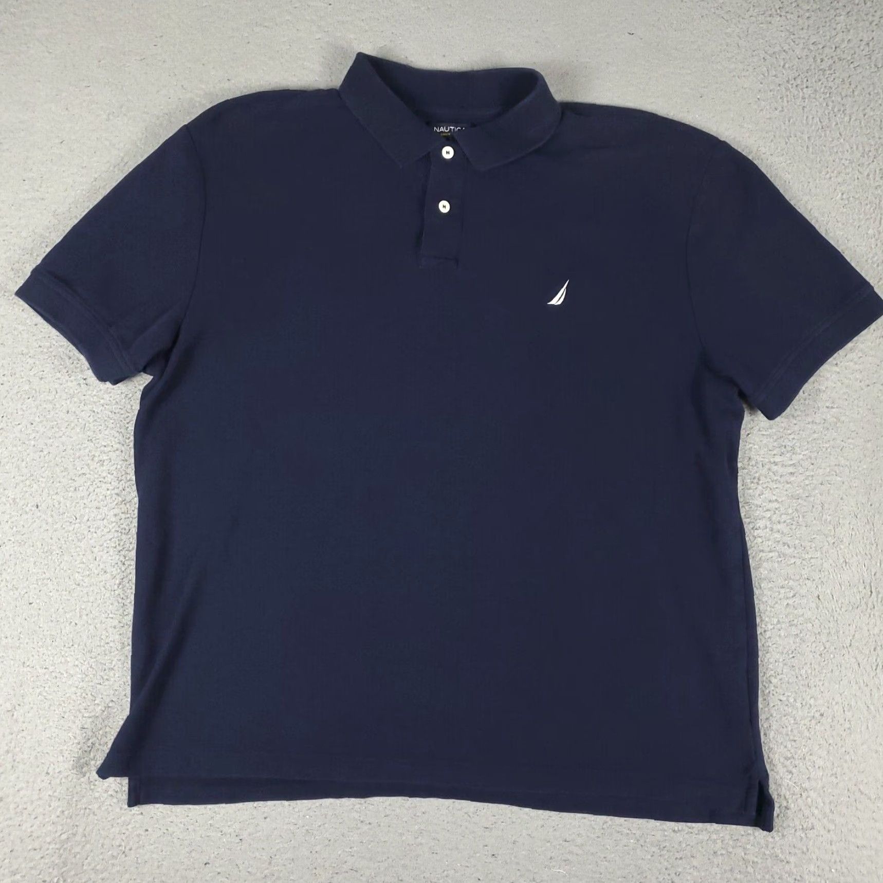 Nautica VINTAGE Nautica Polo Shirt Men XL Blue Casual Short Sleeve Cotton Slim Fit Size US XL / EU 56 / 4 - 2 Thumbnail