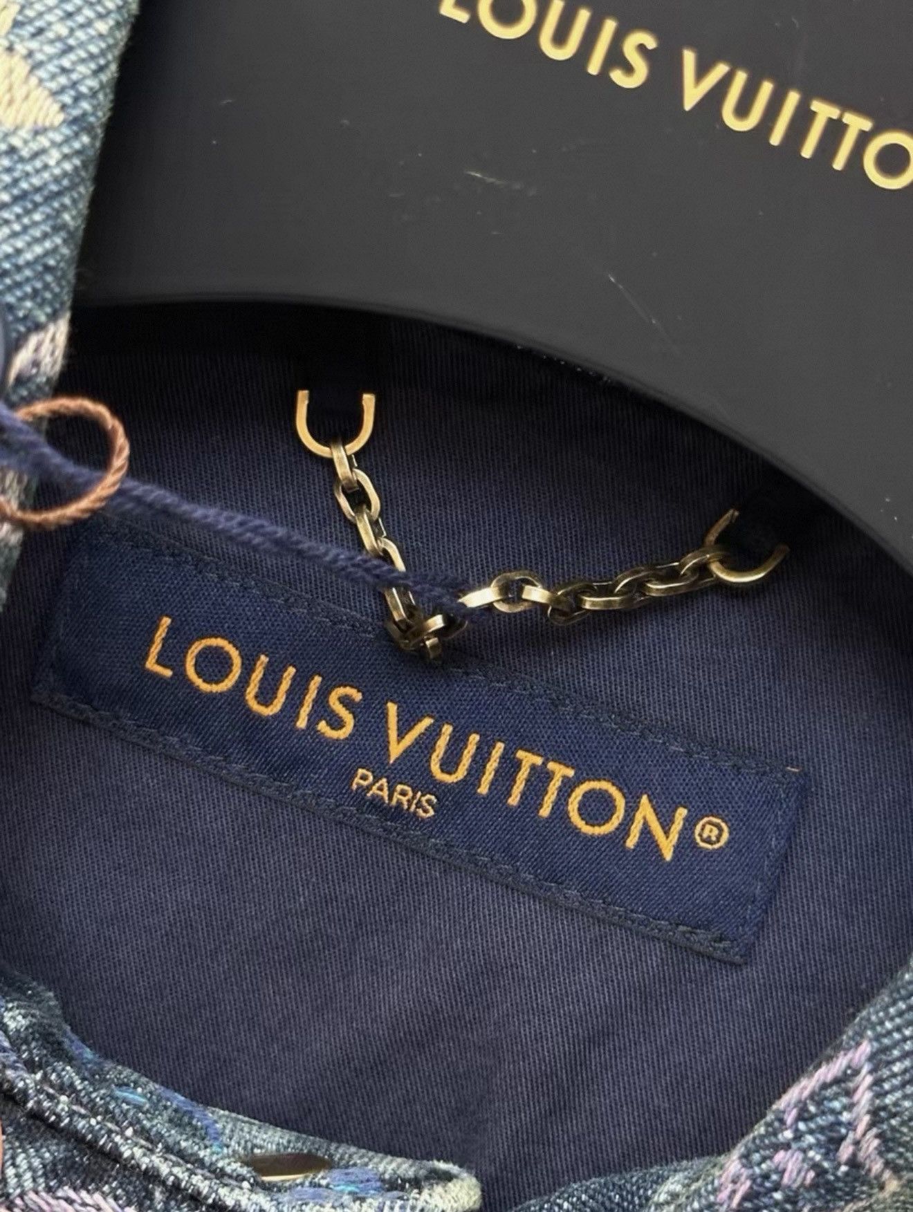 Louis Vuitton Louis Vuitton L Rainbow Monogram Denim Bottom up Shirt Size US L / EU 52-54 / 3 - 6 Thumbnail