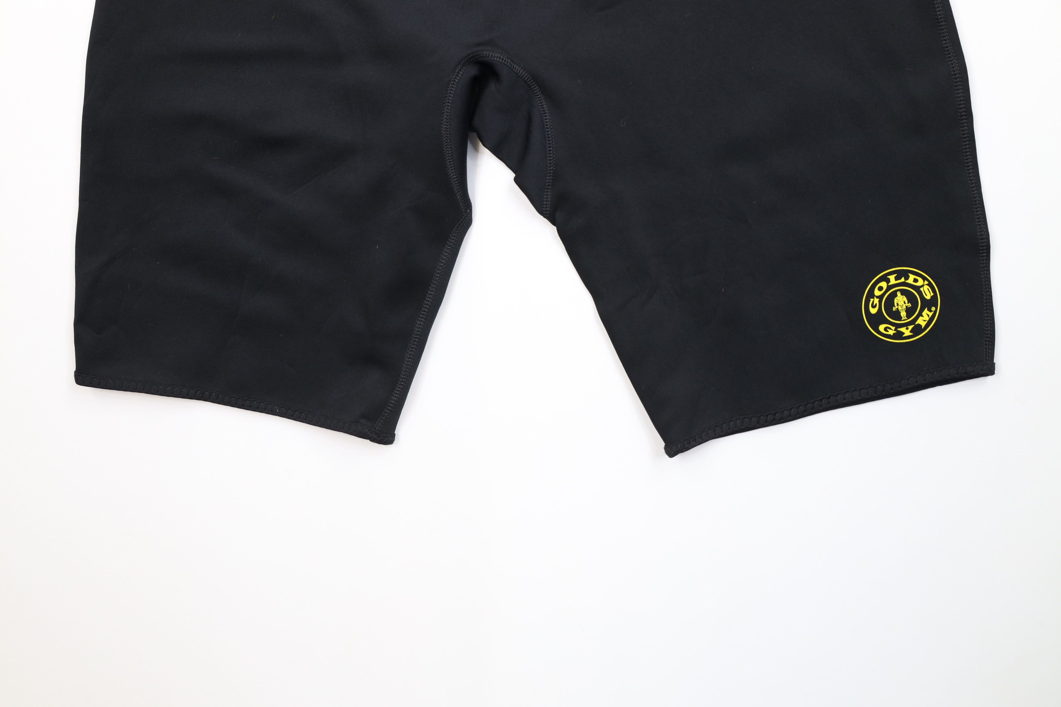 Vintage Vintage 90s Golds Gym Spell Out Neoprene Compression Shorts Size 34" / US 12 / IT 48 - 4 Thumbnail