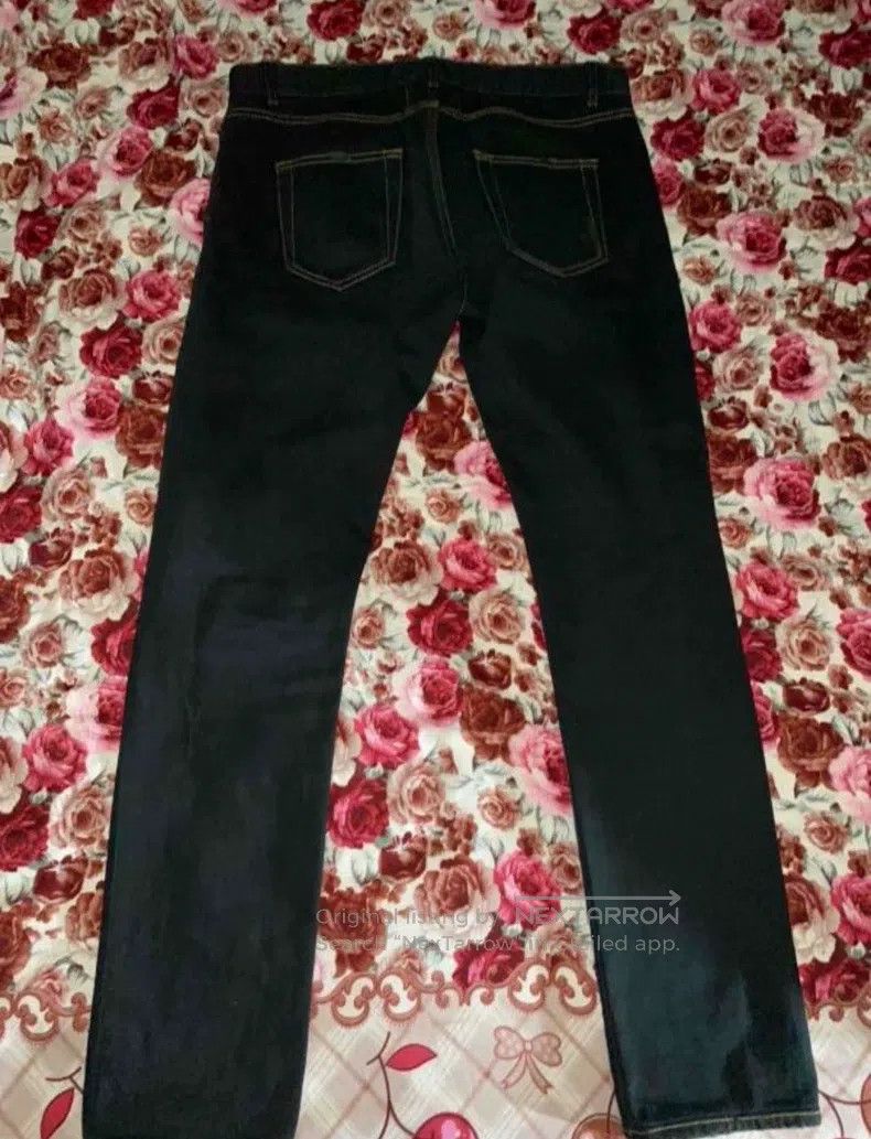 Saint Laurent Paris Saint Laurent Paris Gold thread wash big destroyed denim p Size US 31 - 3 Thumbnail