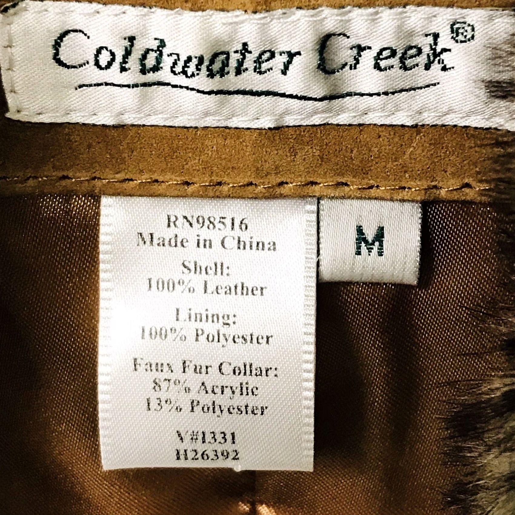 Coldwater Creek VINTAGE Coldwater Creek Women Leather Jacket Beaded Faux Fur Collar Camel Brown M Size M / US 6-8 / IT 42-44 - 5 Thumbnail