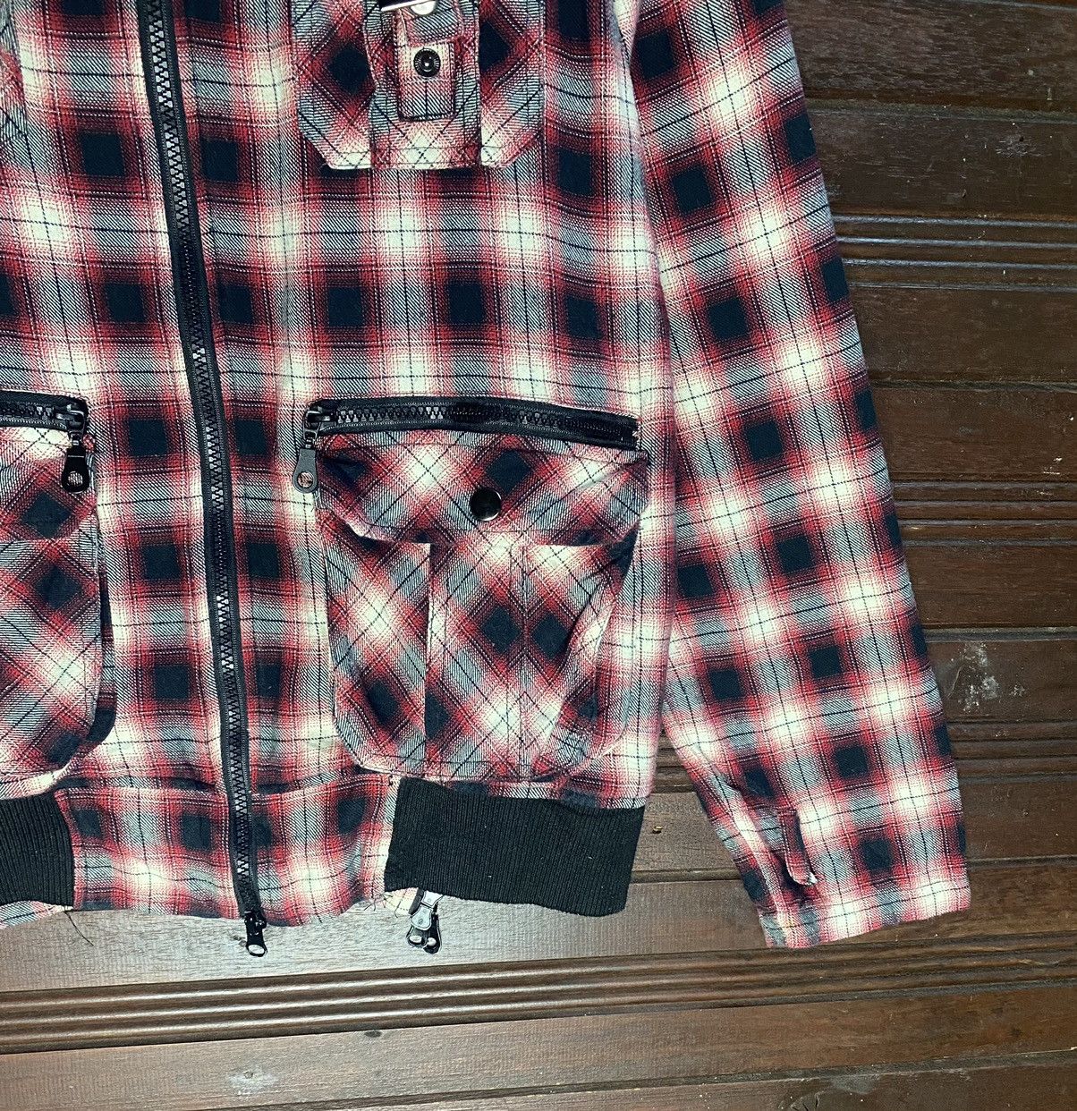 In The Attic In The Attic Tartan Bondage Punk Double Zipper Jacket Size US M / EU 48-50 / 2 - 6 Thumbnail