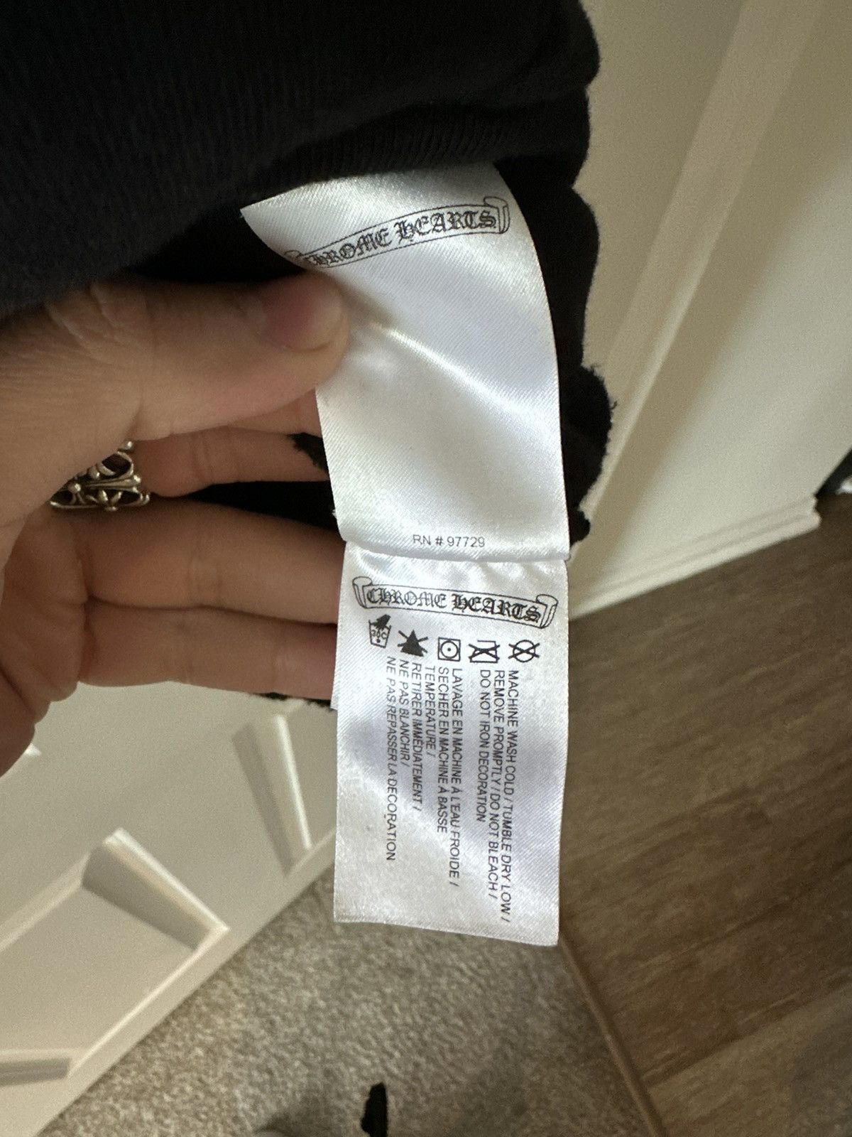 Chrome Hearts Chrome hearts scroll hoodie in black men's medium Size US M / EU 48-50 / 2 - 4 Thumbnail