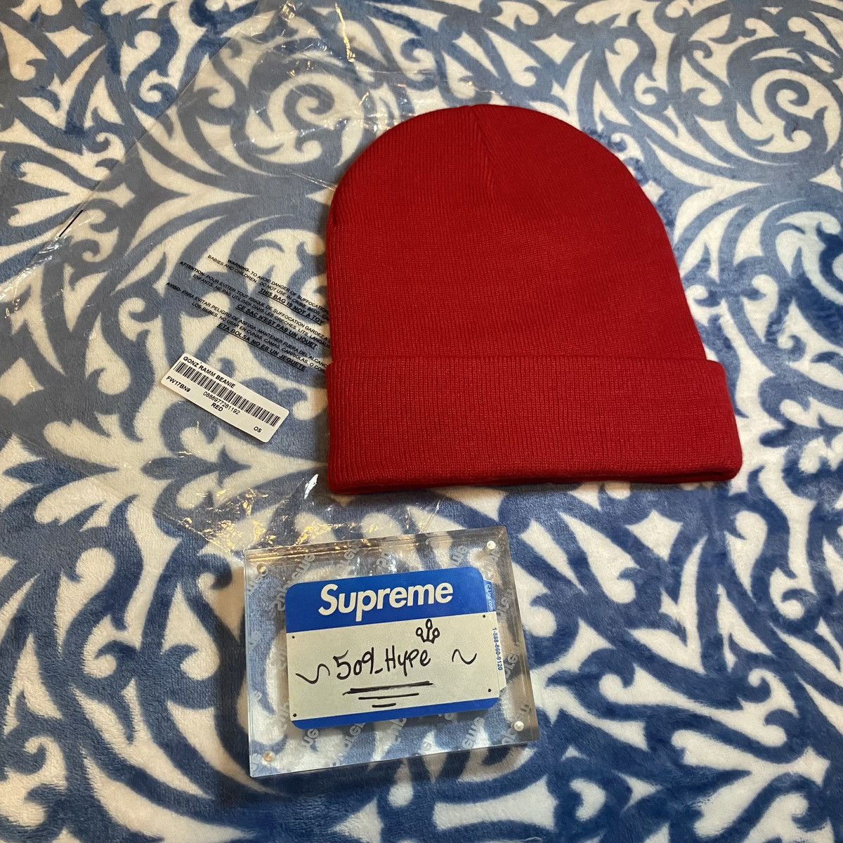 Supreme Supreme Gonz Beanie Red Size ONE SIZE - 4 Thumbnail