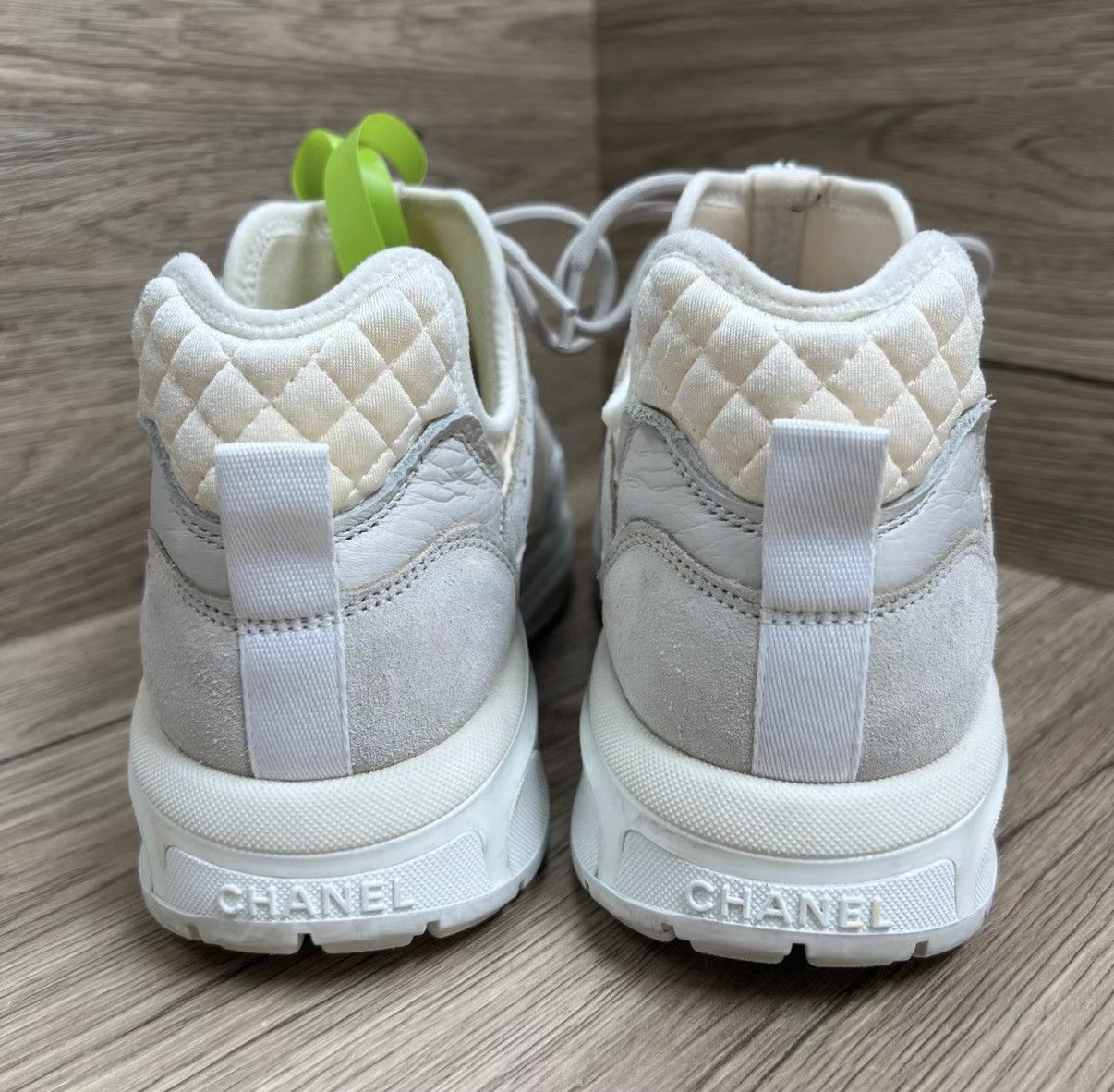 Chanel Chanel Grey Interlocking CC Sneakers J41 Size US 7 / IT 37 - 4 Thumbnail