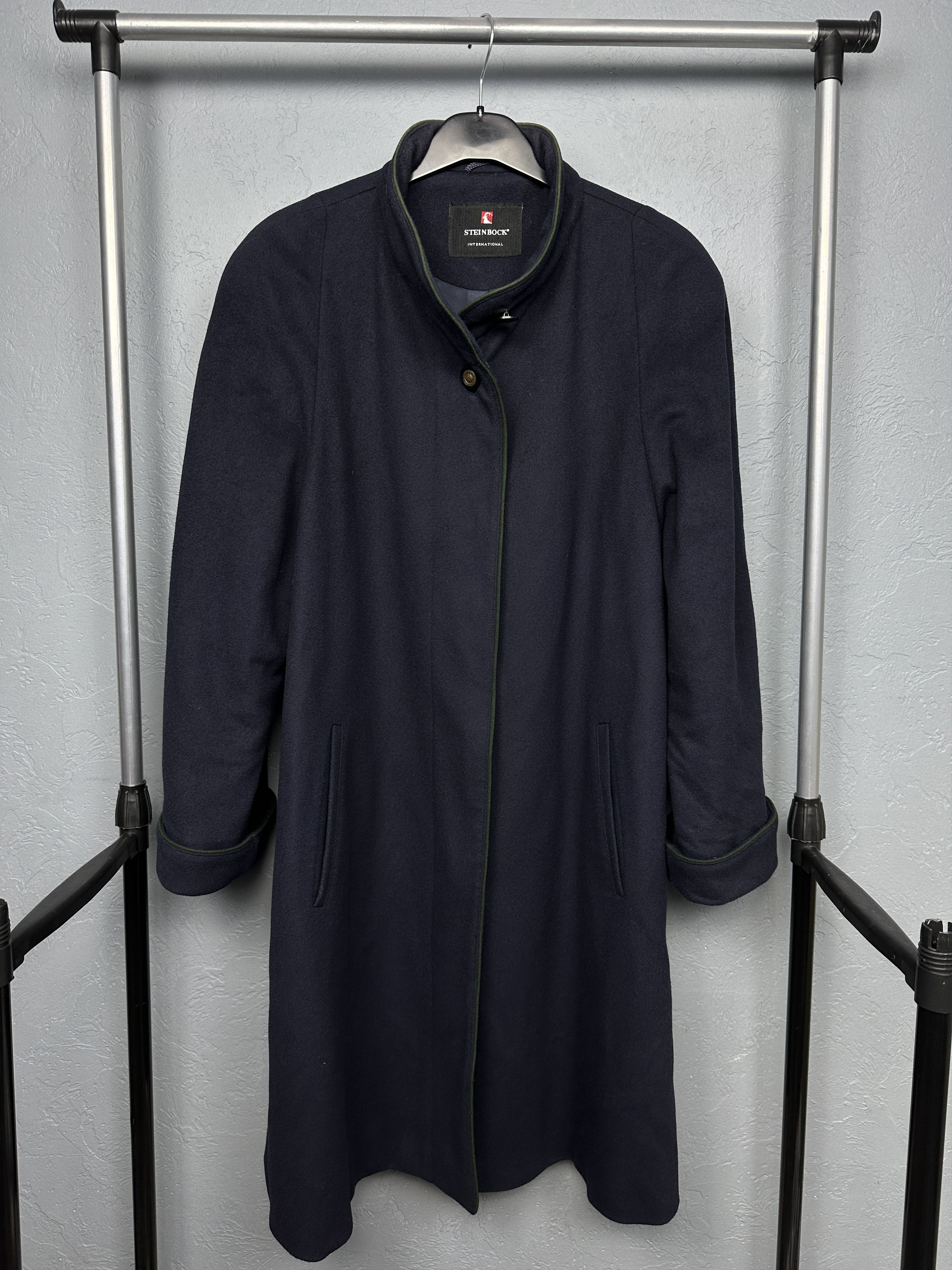 Vintage Steinbock Womens Virgin Wool Overcoat Coat Jacket Size XL / US 12-14 / IT 48-50 - 1 Thumbnail