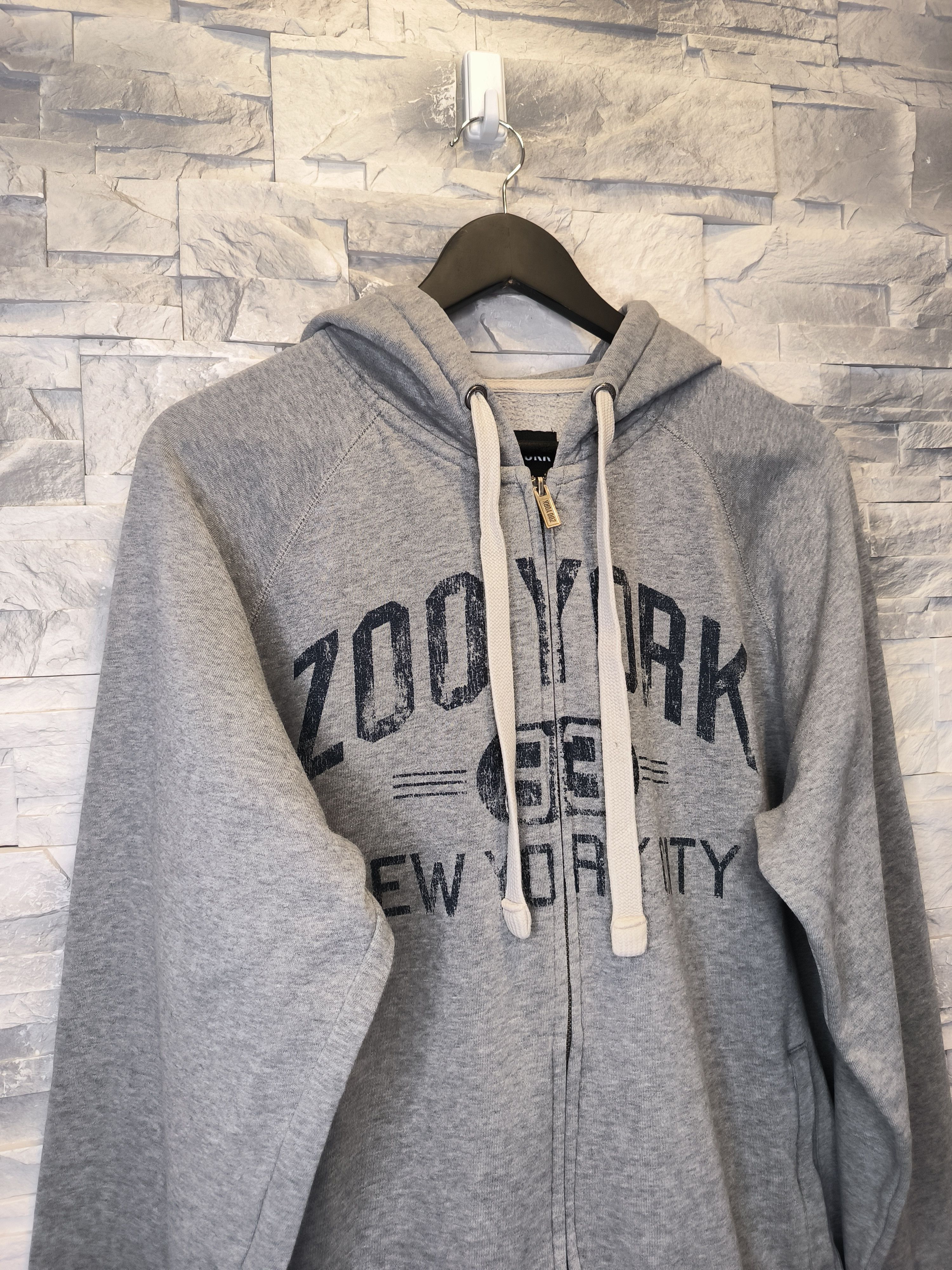 Zoo York Zoo York Vintage Zip Hoodie New York Sweatshirt Size US L / EU 52-54 / 3 - 2 Thumbnail