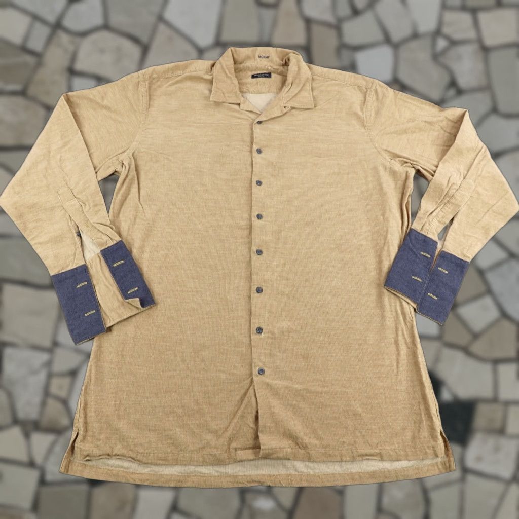 Proper Cloth VINTAGE Proper Cloth Men's Shirt XL Corduroy Button-Up Long Sleeve Collared Easy Care Beige 90s Fashion Size US XL / EU 56 / 4 - 1 Thumbnail