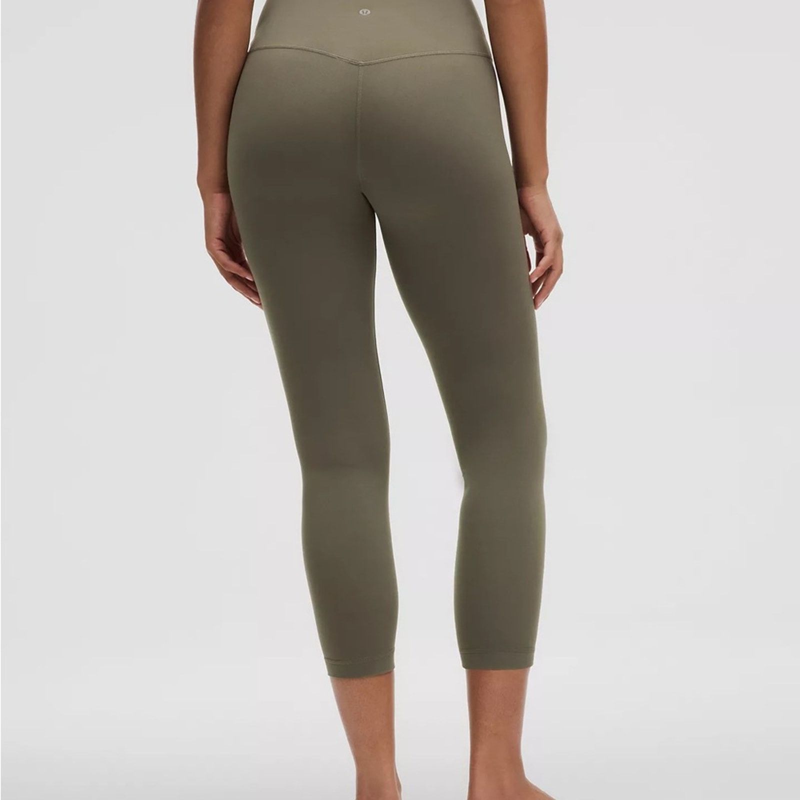 Lululemon Lululemon Align High Rise Crop Leggings Women’s 2 Olive Size 26" / US 2 / IT 38 - 3 Thumbnail