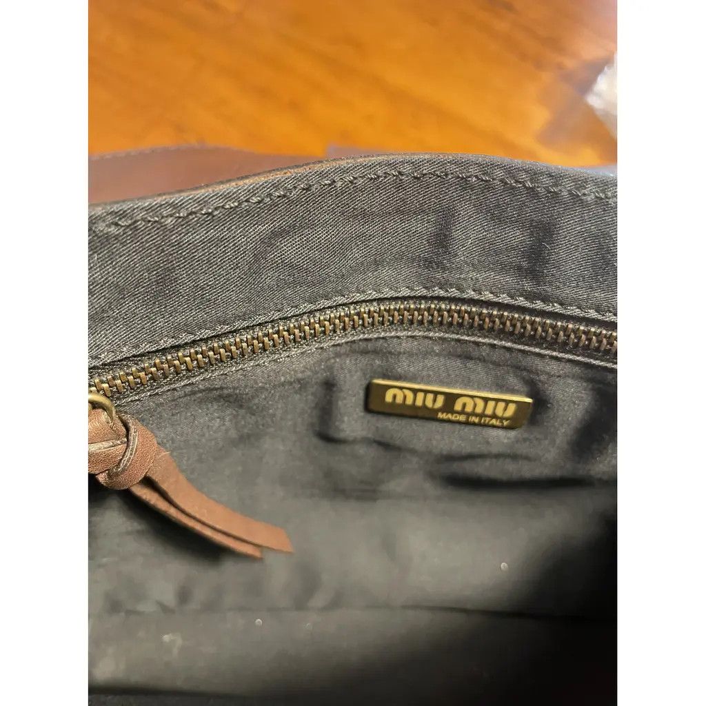 Miu Miu Miu Miu - Brown Leather Shoulder Bag Suede 00s Vintage Size ONE SIZE - 7 Thumbnail
