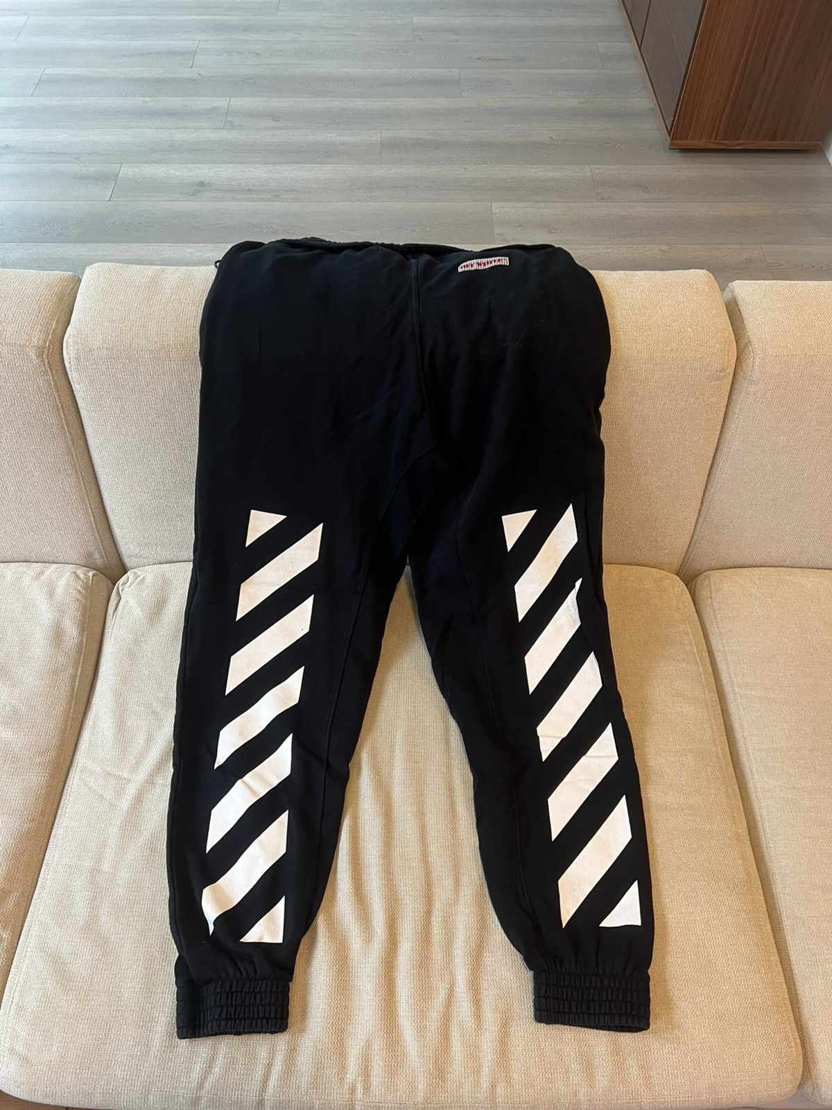 Off-White Off-White Black Sweatpants Size US 32 / EU 48 - 2 Thumbnail