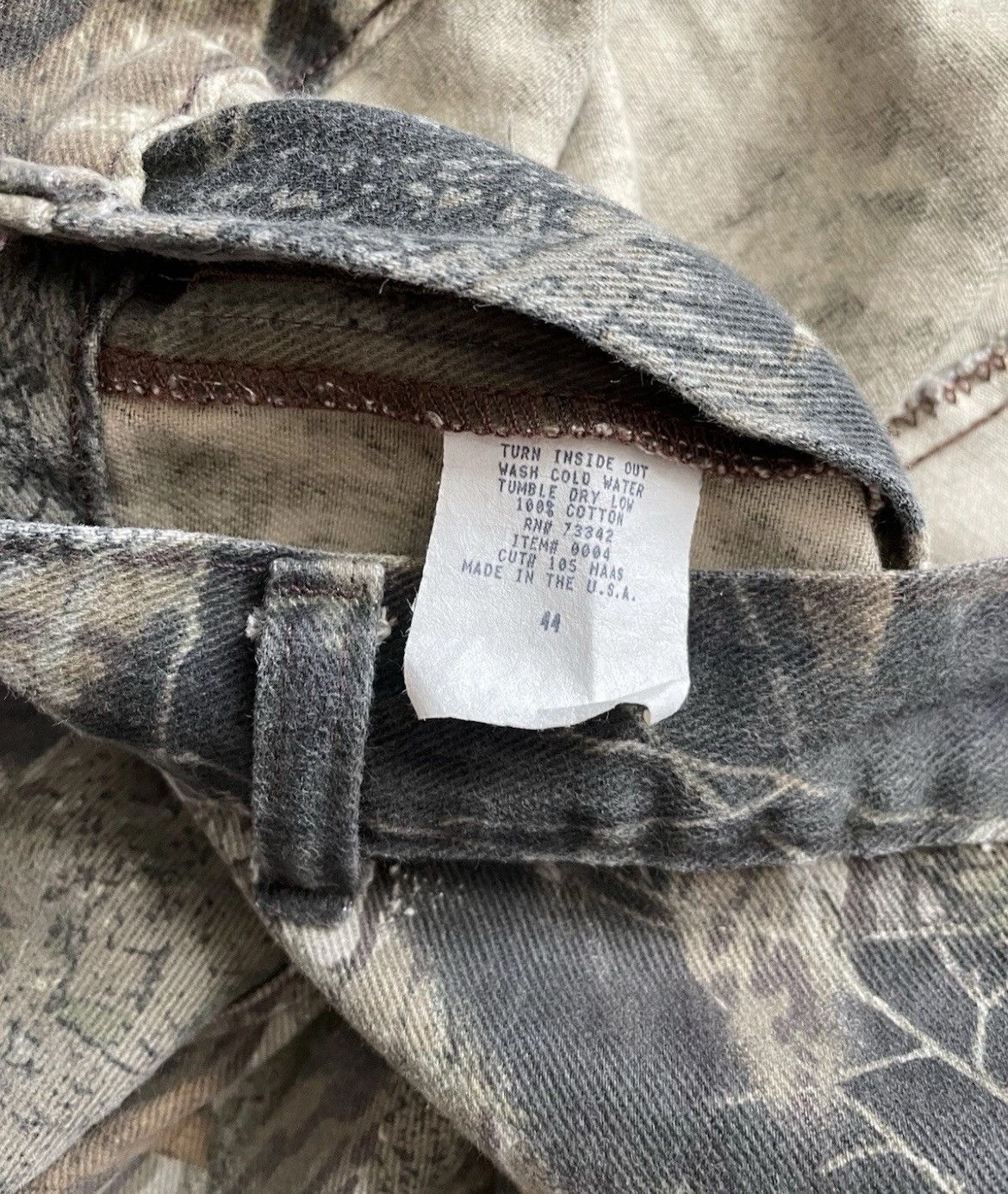 Mossy Oaks Vintage 90s Mossy Oak Pants Break Up Camo Cargo USA Sz 44 Size US 44 / EU 60 - 2 Thumbnail