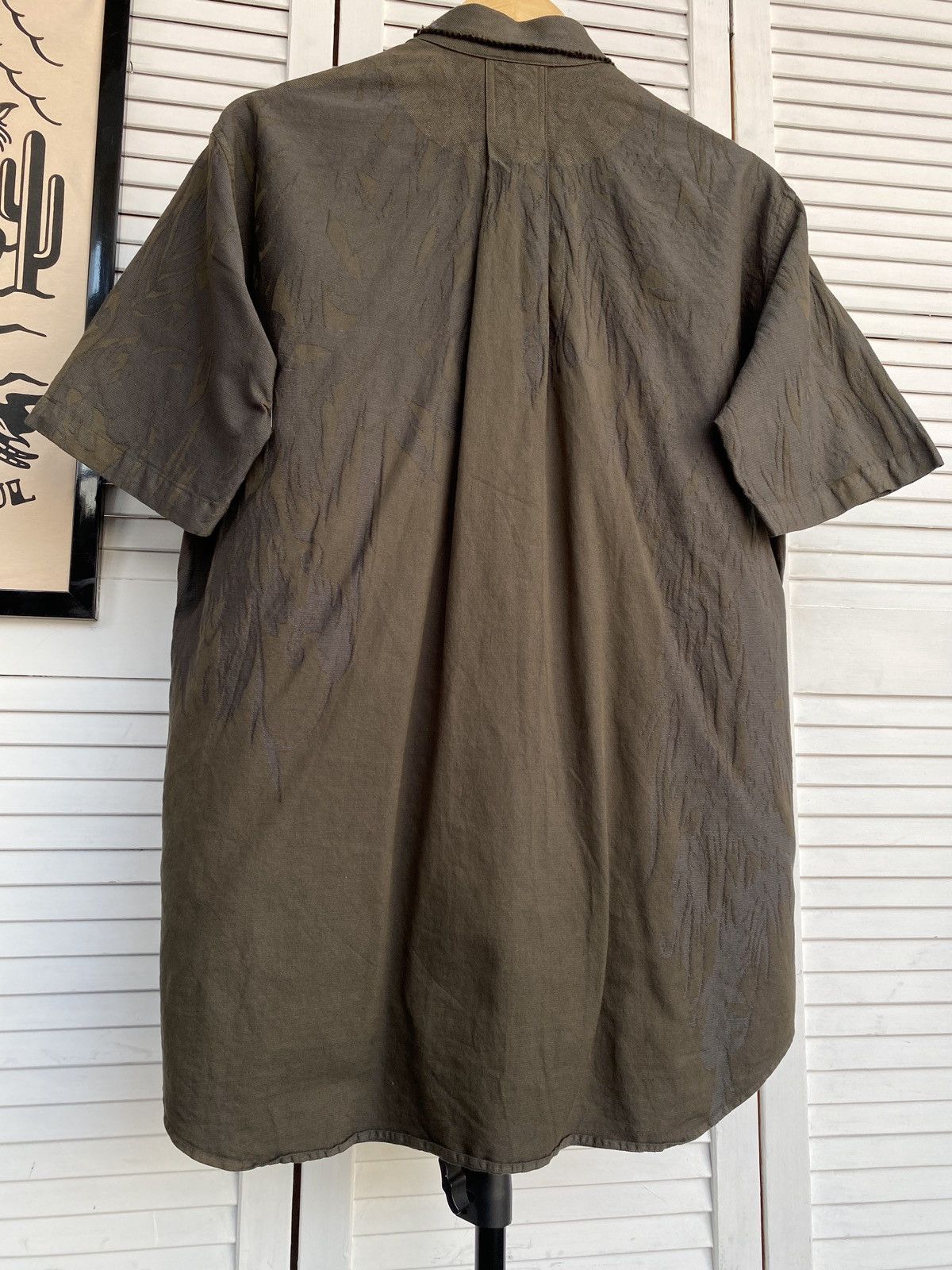 Issey Miyake × Japanese Brand × Vintage ISSEY MIYAKE A-POC "Shadow Stitch" Raw Edge Textured Shirt Size US M / EU 48-50 / 2 - 21 Thumbnail