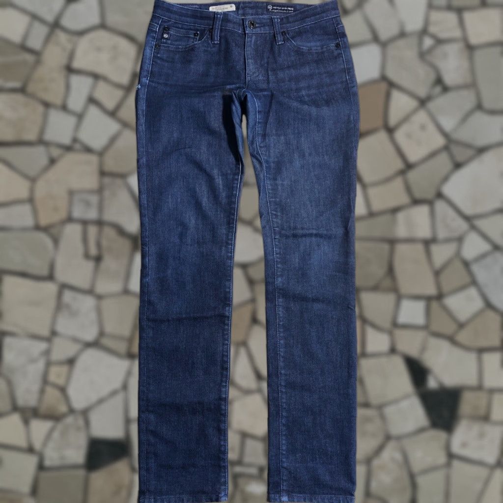 Vintage AG Adriano Goldschmied The Stilt Jeans Women 5-Pocket Slim Skinny Zip Belt Loops Blue 30.5 Inseam Size 27" / US 4 / IT 40 - 1 Thumbnail