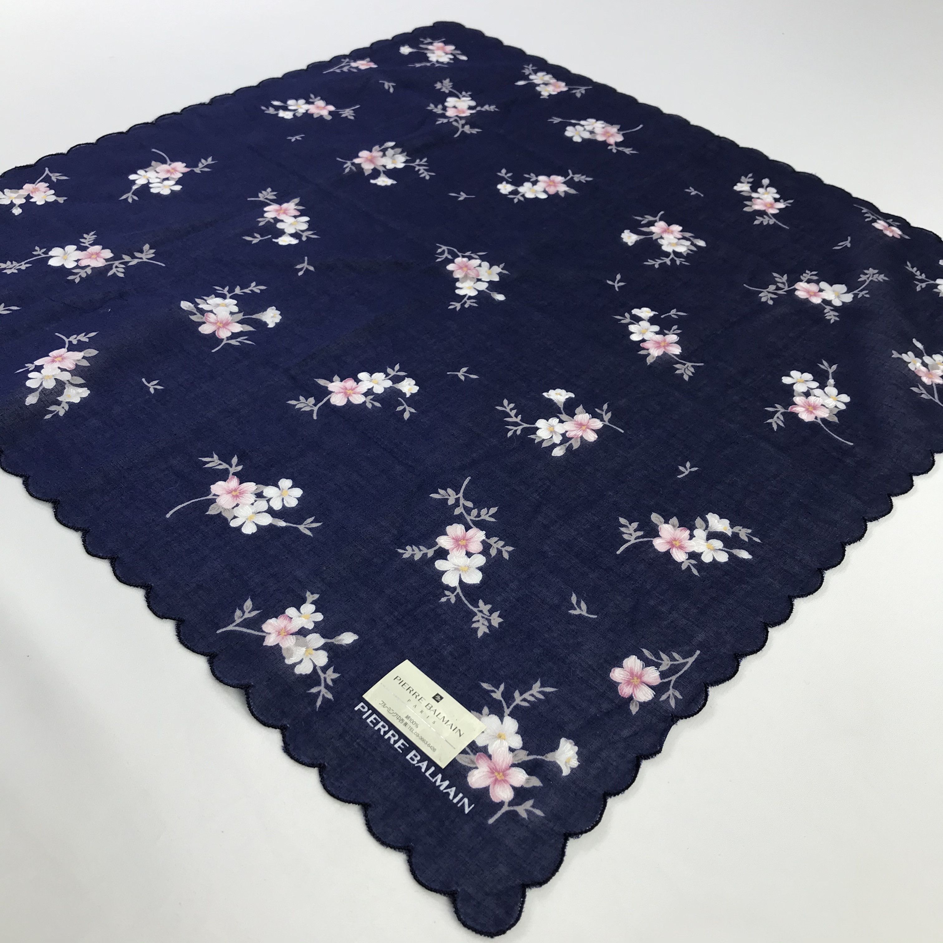 Pierre Balmain × Vintage Pierre Balmain Bandana / Handkerchief / Neckerchief - S912 Size ONE SIZE - 2 Thumbnail