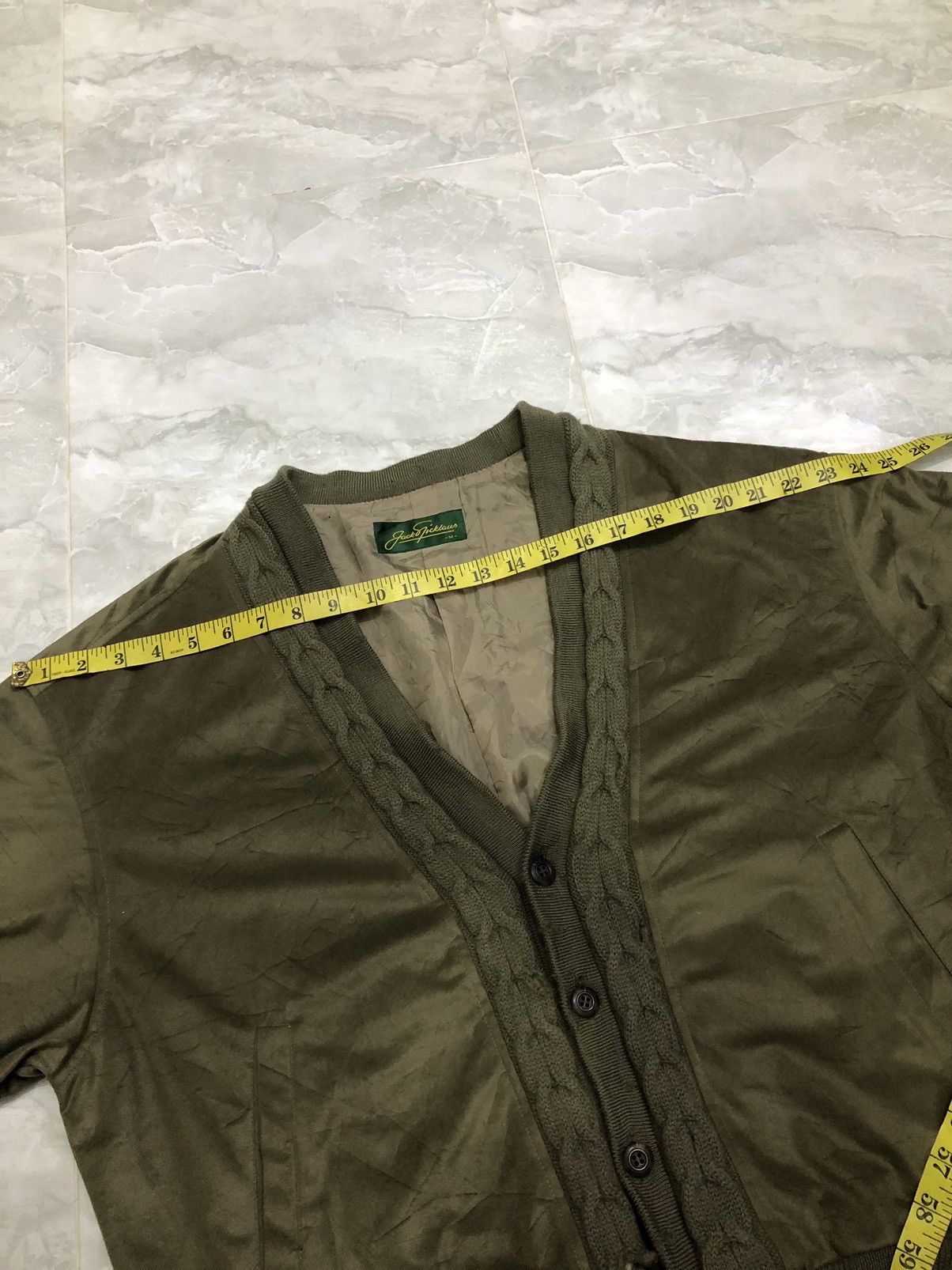 Vintage Vintage Jack Nicklaus Olive Cardigan Jacket Size US M / EU 48-50 / 2 - 18 Thumbnail
