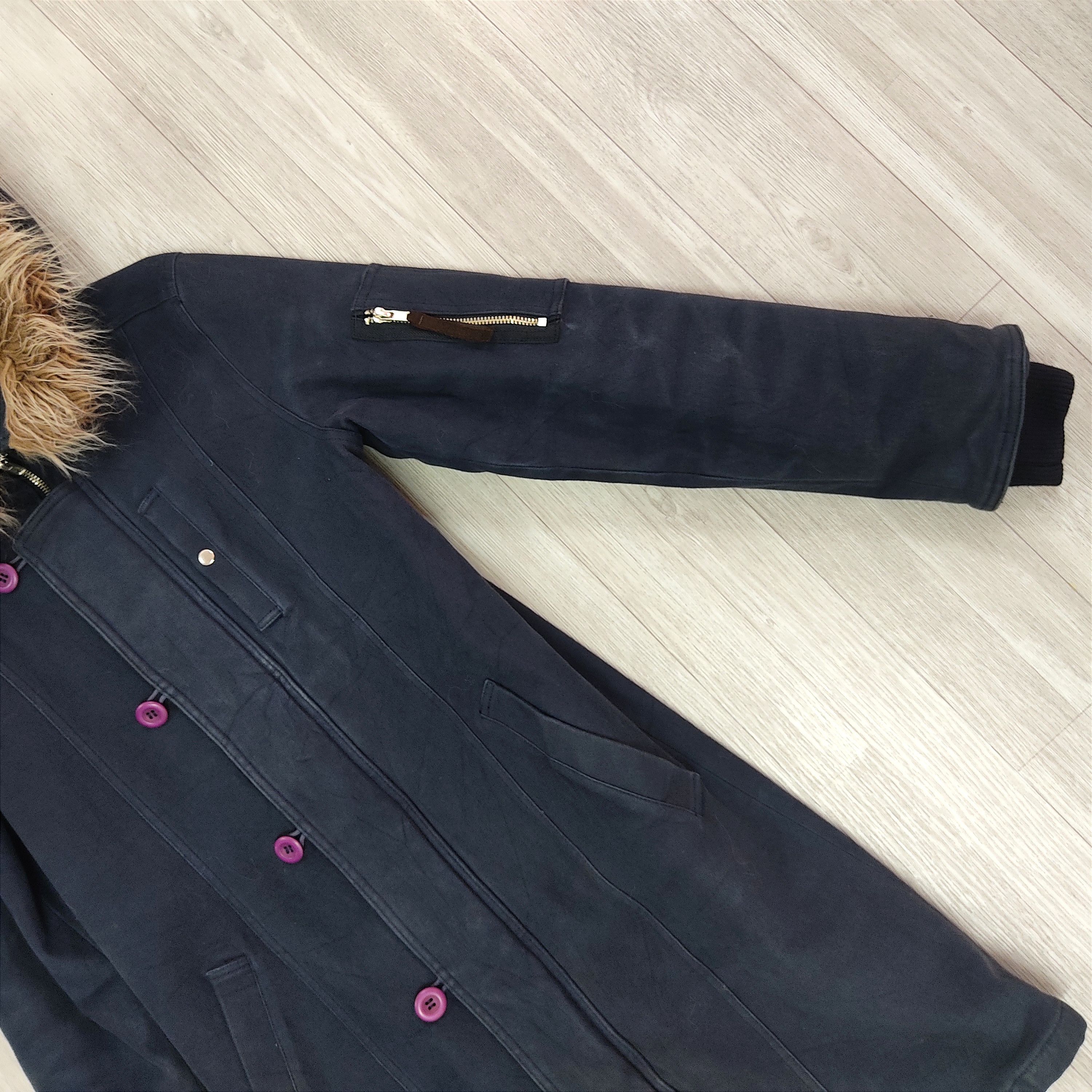 If Six Was Nine ALGONQUINS Racoon Fur Hooded Moleskins Parka Coat Size US XS / EU 42 / 0 - 5 Thumbnail