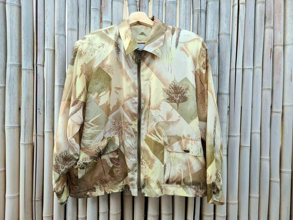 Designer 90’s Silk Vintage Windbreaker Bomber Jacket lightweight Zip Size M / US 6-8 / IT 42-44 - 1 Thumbnail