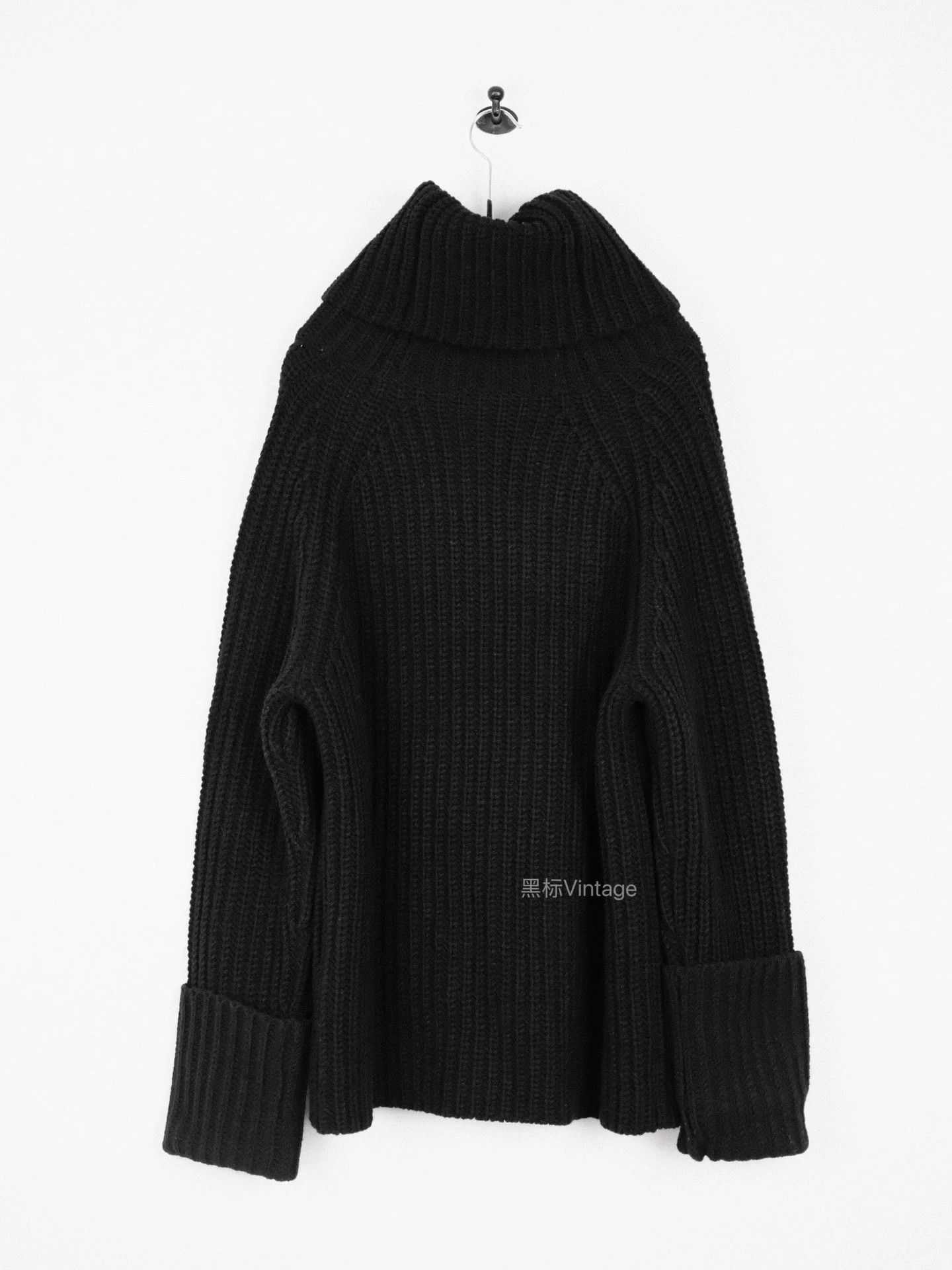 Yohji Yamamoto Yohji Yamamoto 18AW Vtg Thick Turt Cuffed Sweater Wmn Size US M / EU 48-50 / 2 - 2 Thumbnail