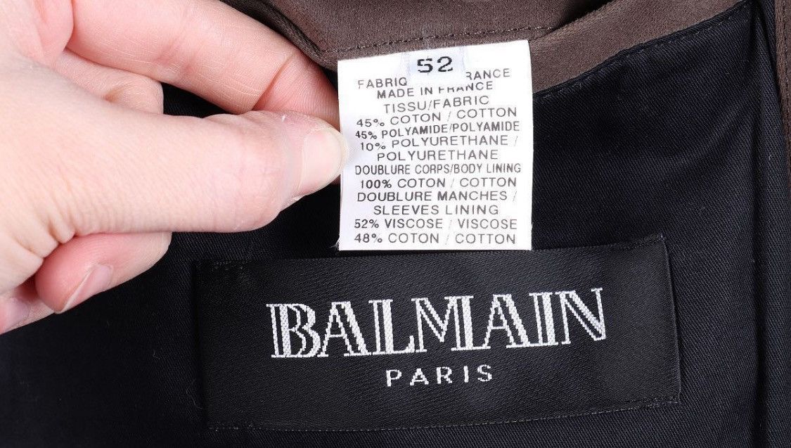Balmain Balmain Cotton Asymmetrical Zip-Up Jacket Size US L / EU 52-54 / 3 - 5 Thumbnail