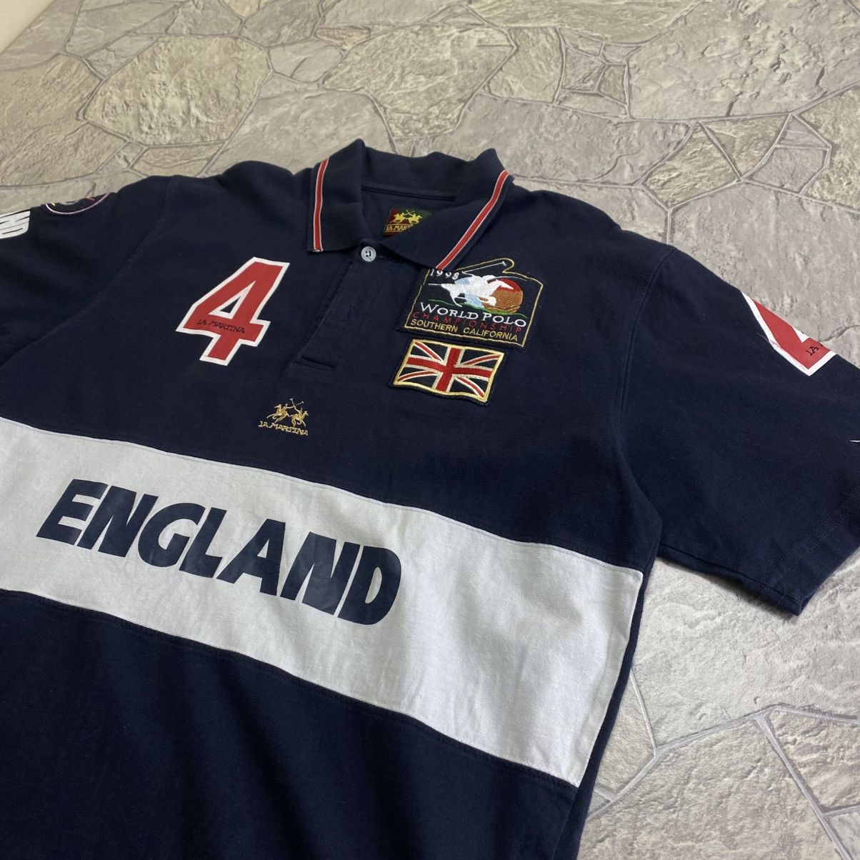 La Martina La Martina Vintage England Polo T-Shirt Size US XL / EU 56 / 4 - 2 Thumbnail