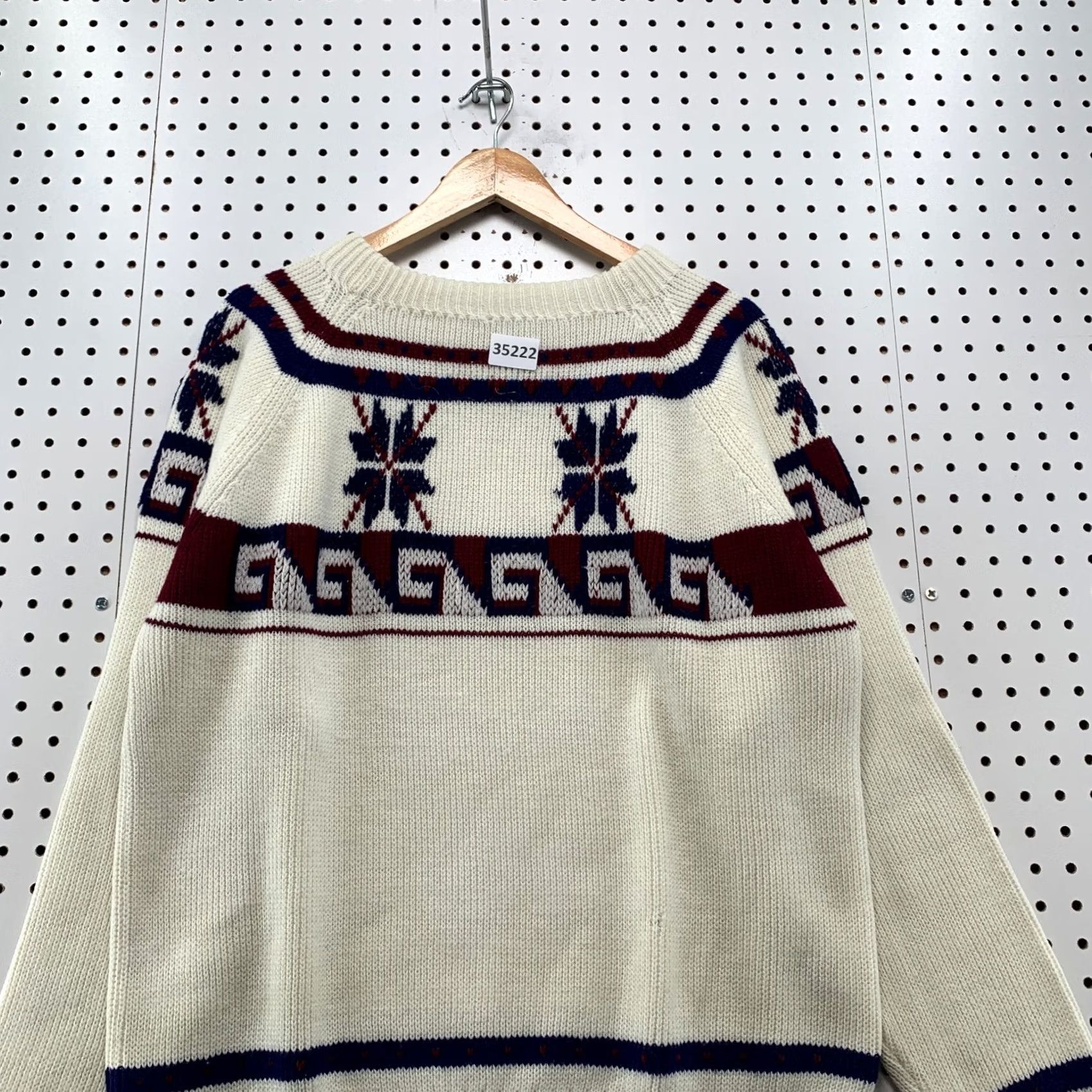 Vintage VINTAGE Richman Brothers Knit Sweater FITS Size Large Men XL Icelandic USA 23x26 Size US L / EU 52-54 / 3 - 2 Thumbnail