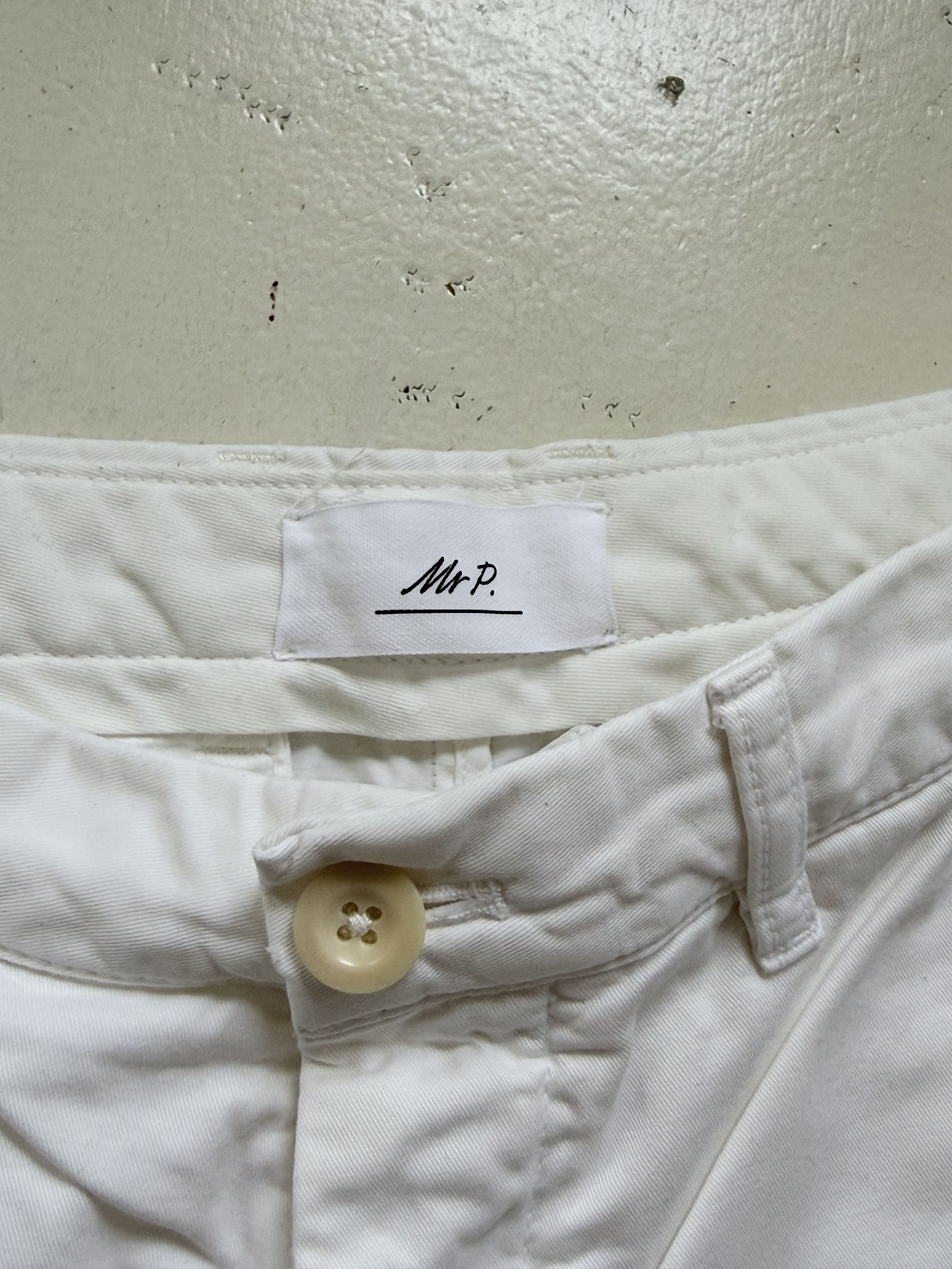 Mr P. White Twill Shorts Size US 28 / EU 44 - 3 Thumbnail