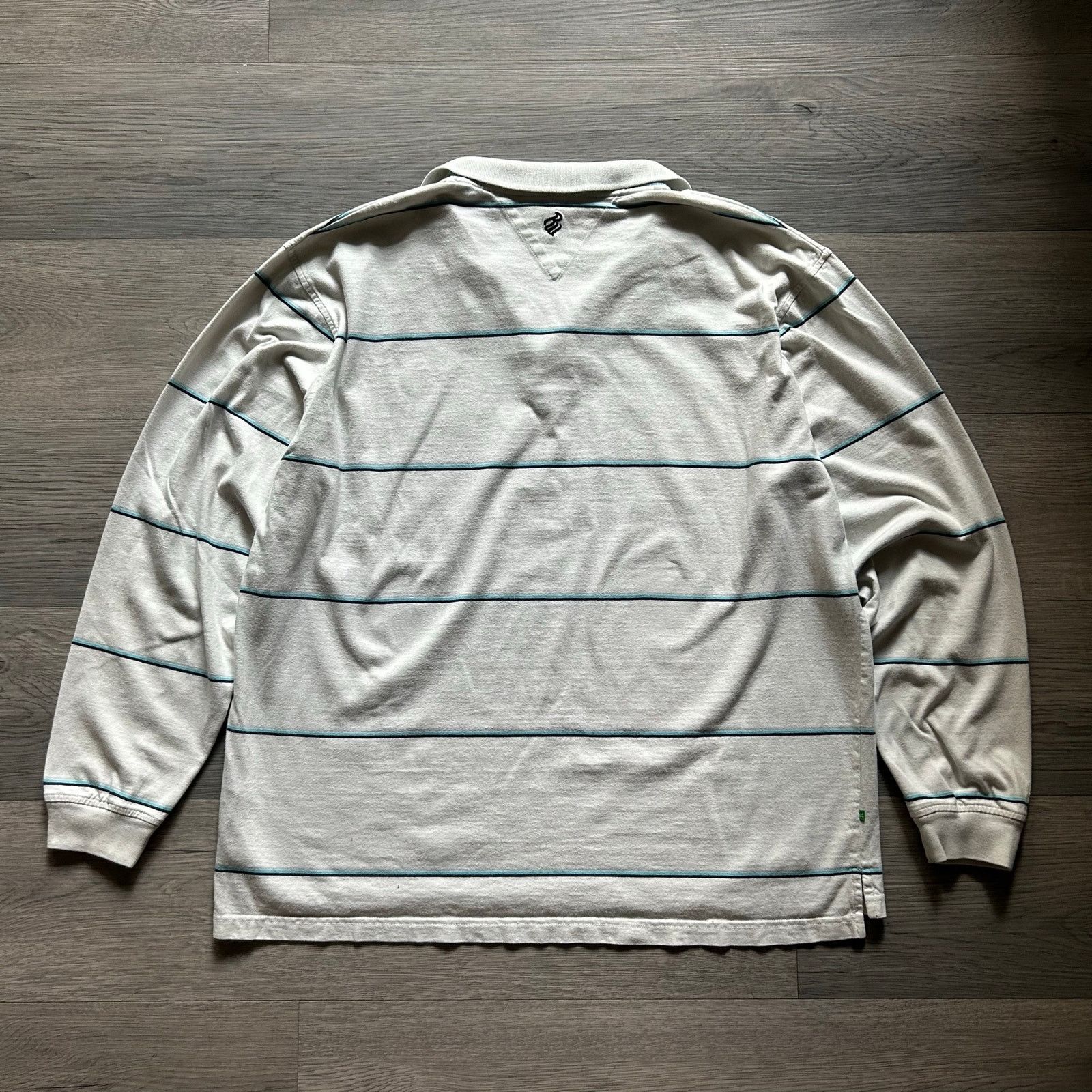 Rocawear Vintage y2k Rocawear Striped Long Sleeve Polo rugby Shirt Size US XL / EU 56 / 4 - 5 Thumbnail