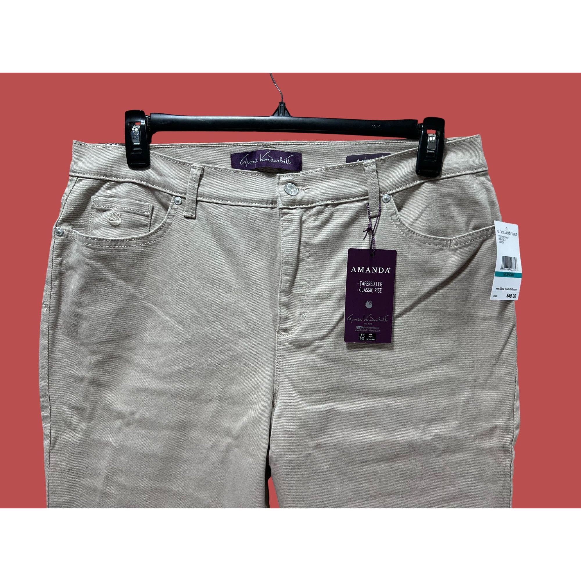 Gloria Vanderbilt Gloria Vanderbilt - Women's Classic High Waist Short Jean - Size 38" / US 16 / IT 52 - 14 Thumbnail