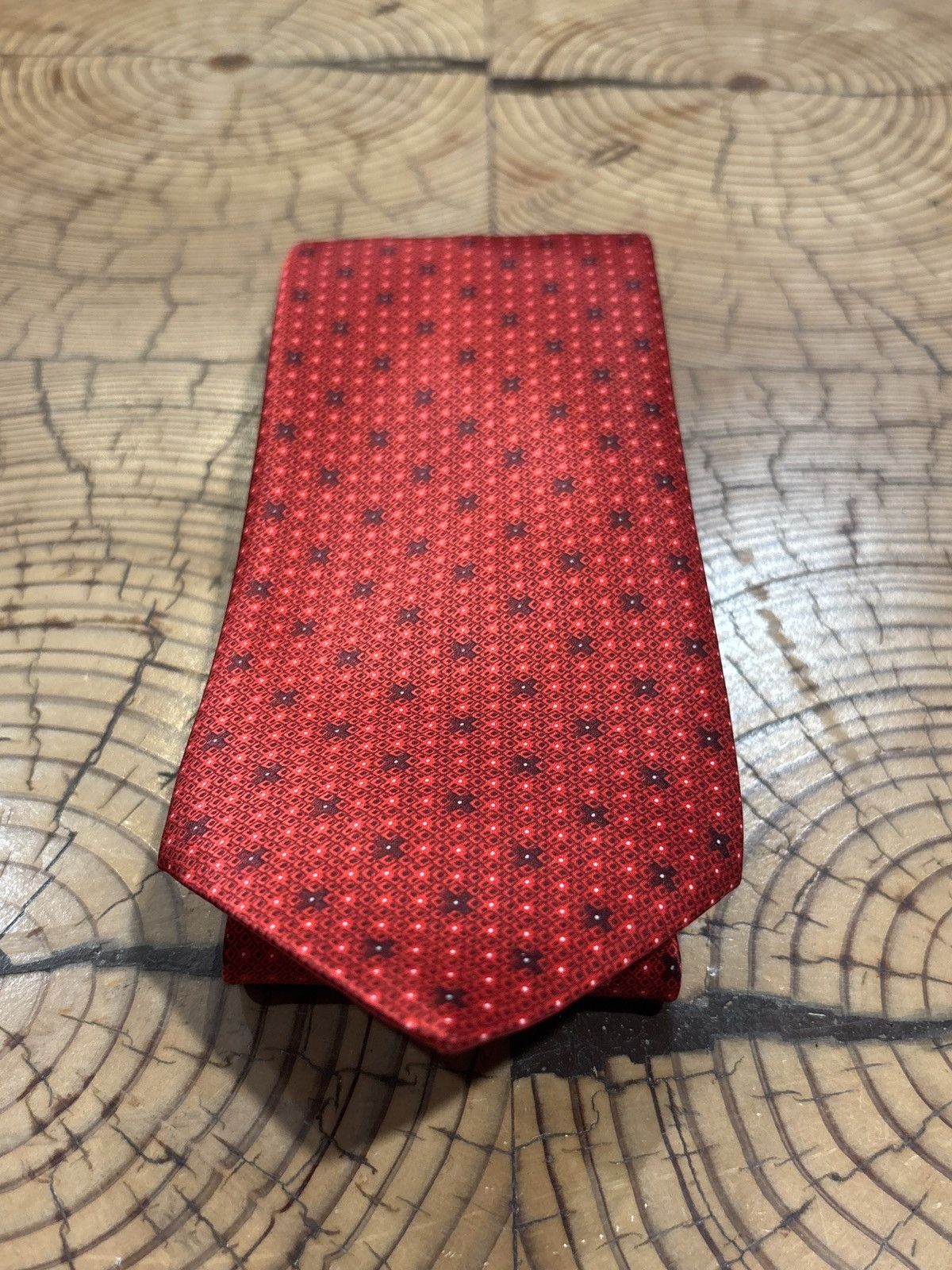 Stefano Ricci Stefano Ricci x A. Taghi Exclusive Red Silk Tie Size ONE SIZE - 7 Thumbnail