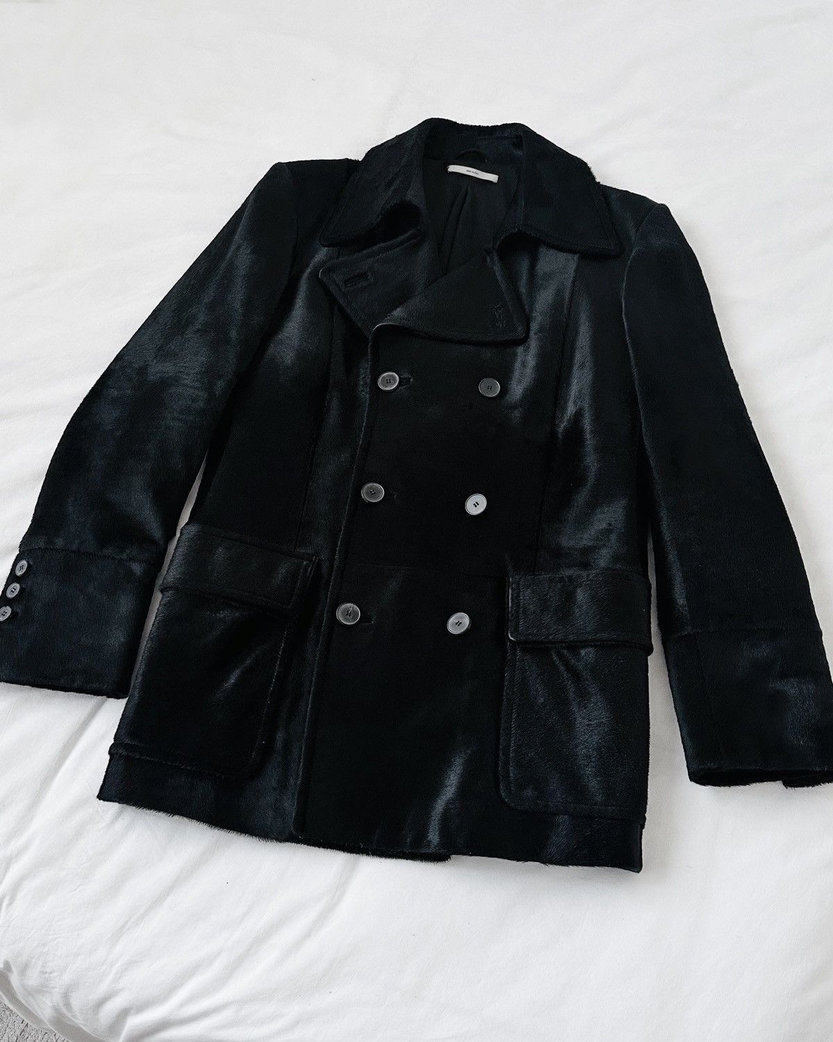 Yves Saint Laurent YSL hair-on cowhide coat by Marc Jacobs Size US M / EU 48-50 / 2 - 1 Thumbnail