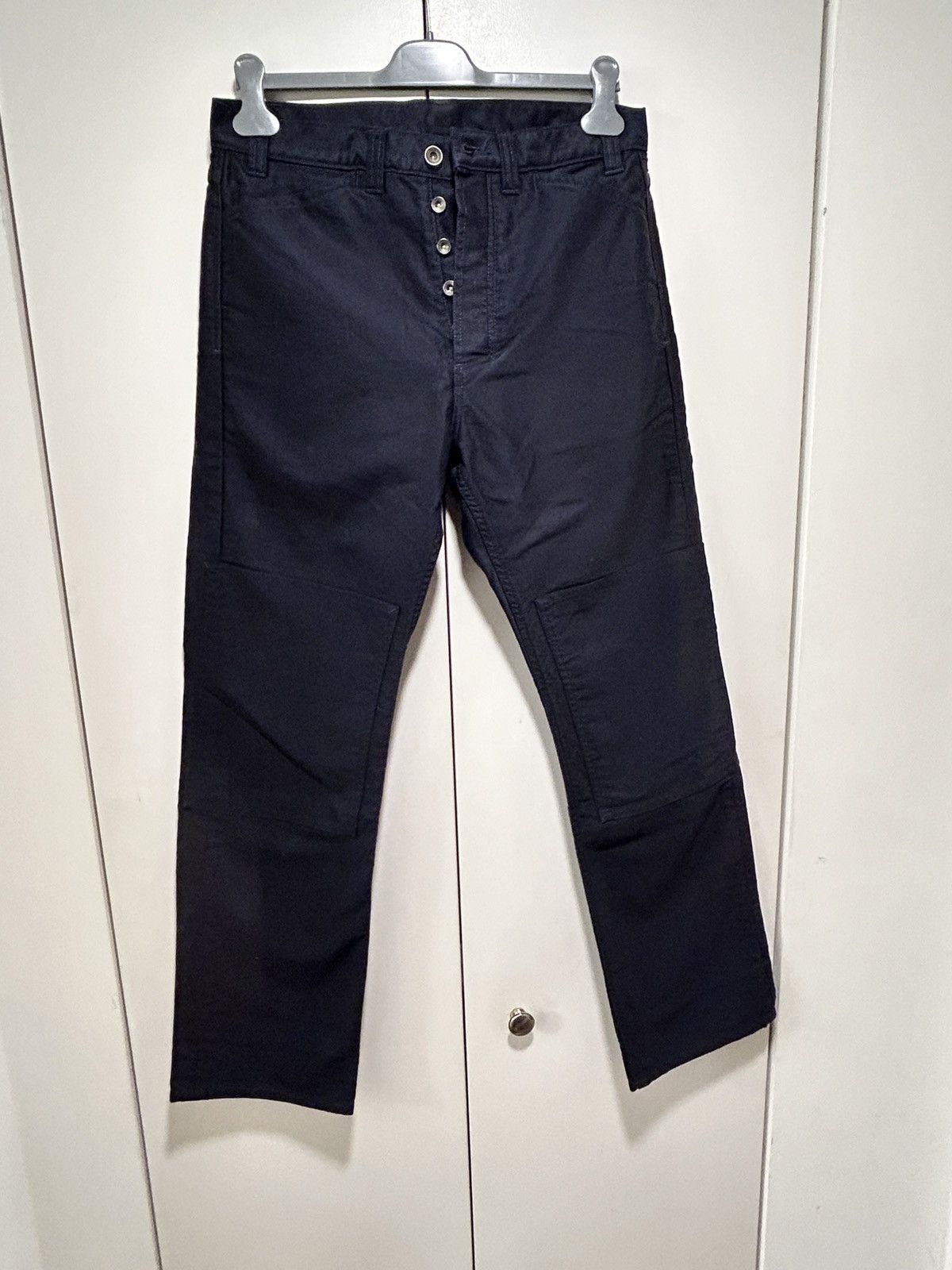 image of Lej London Knee Patch Work Jeans in Blue, Men's (Size 32)