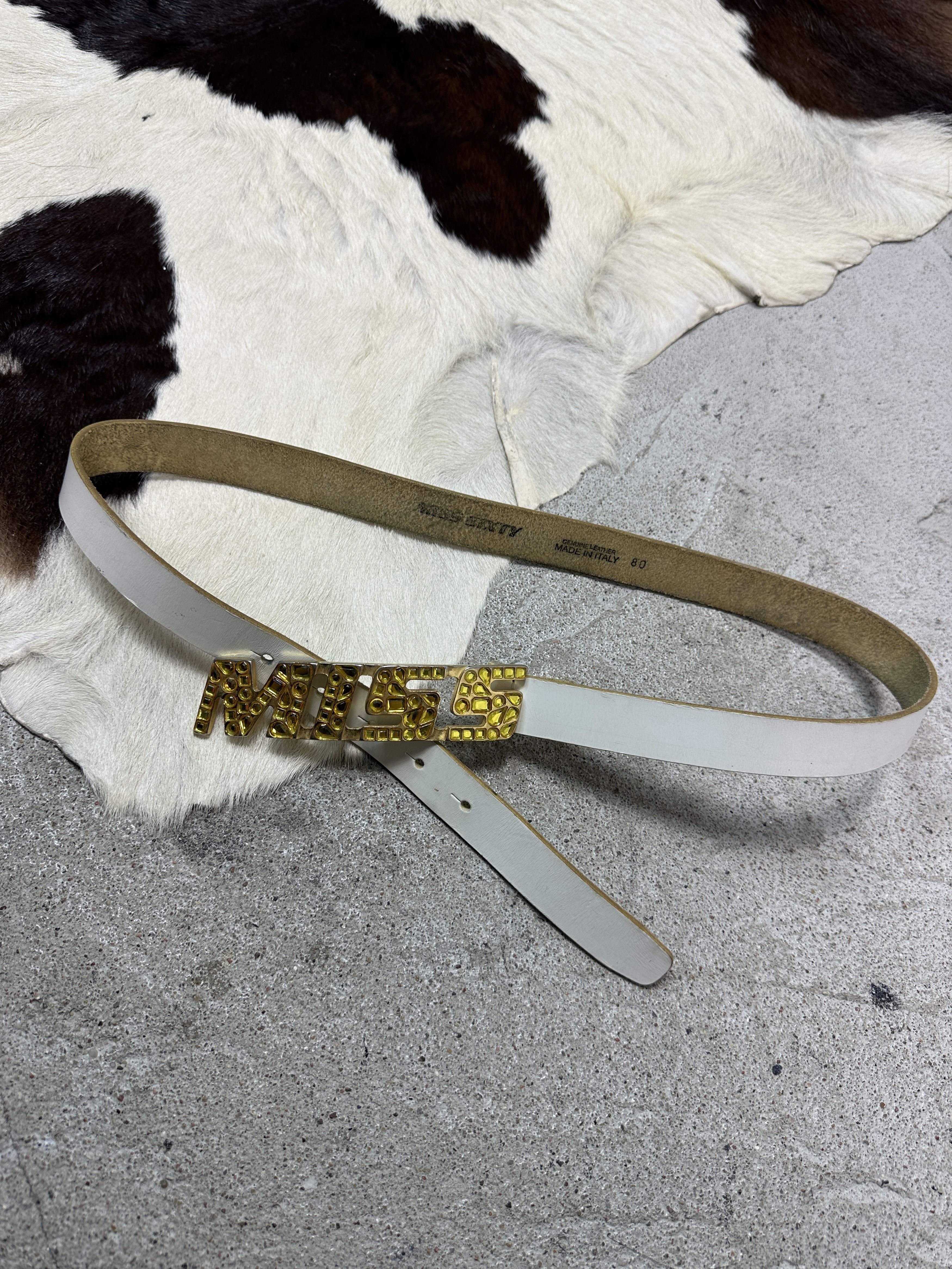 Miss Sixty Vintage Leather Old Money Miss Sixty Belt Y2K Size ONE SIZE - 2 Thumbnail