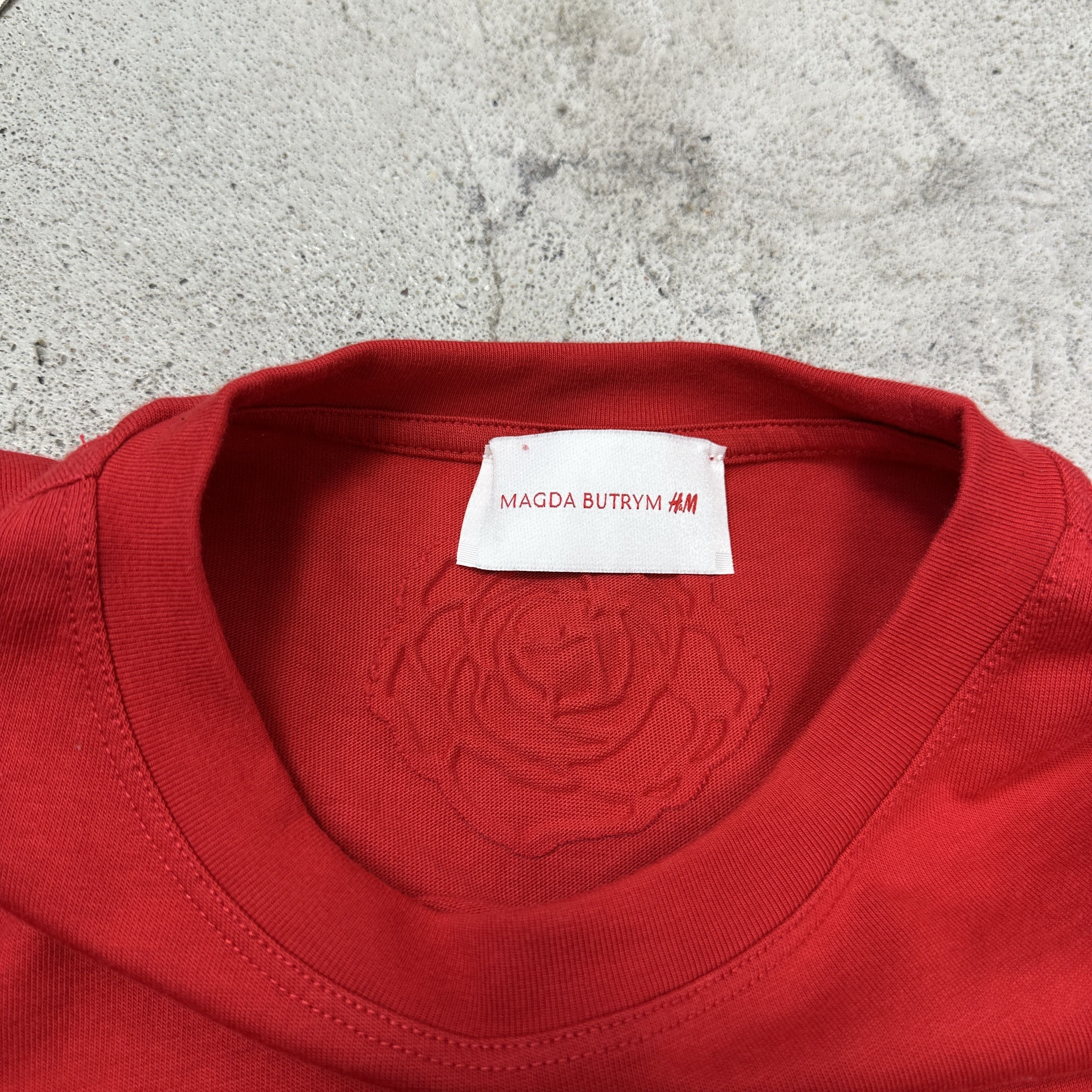 Magda Butrym Vintage Streetwear Magda Butrym Red T-shirt Y2K Size M / US 6-8 / IT 42-44 - 4 Thumbnail