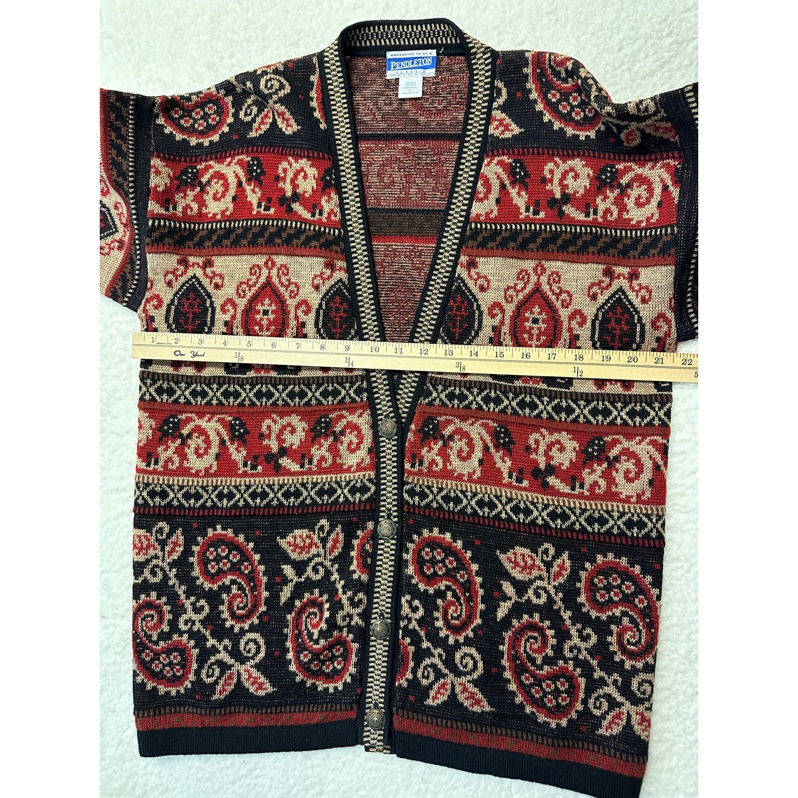 Pendleton Vintage Pendleton Womens Wool Knit Cardigan Sweater Large Size L / US 10 / IT 46 - 2 Thumbnail