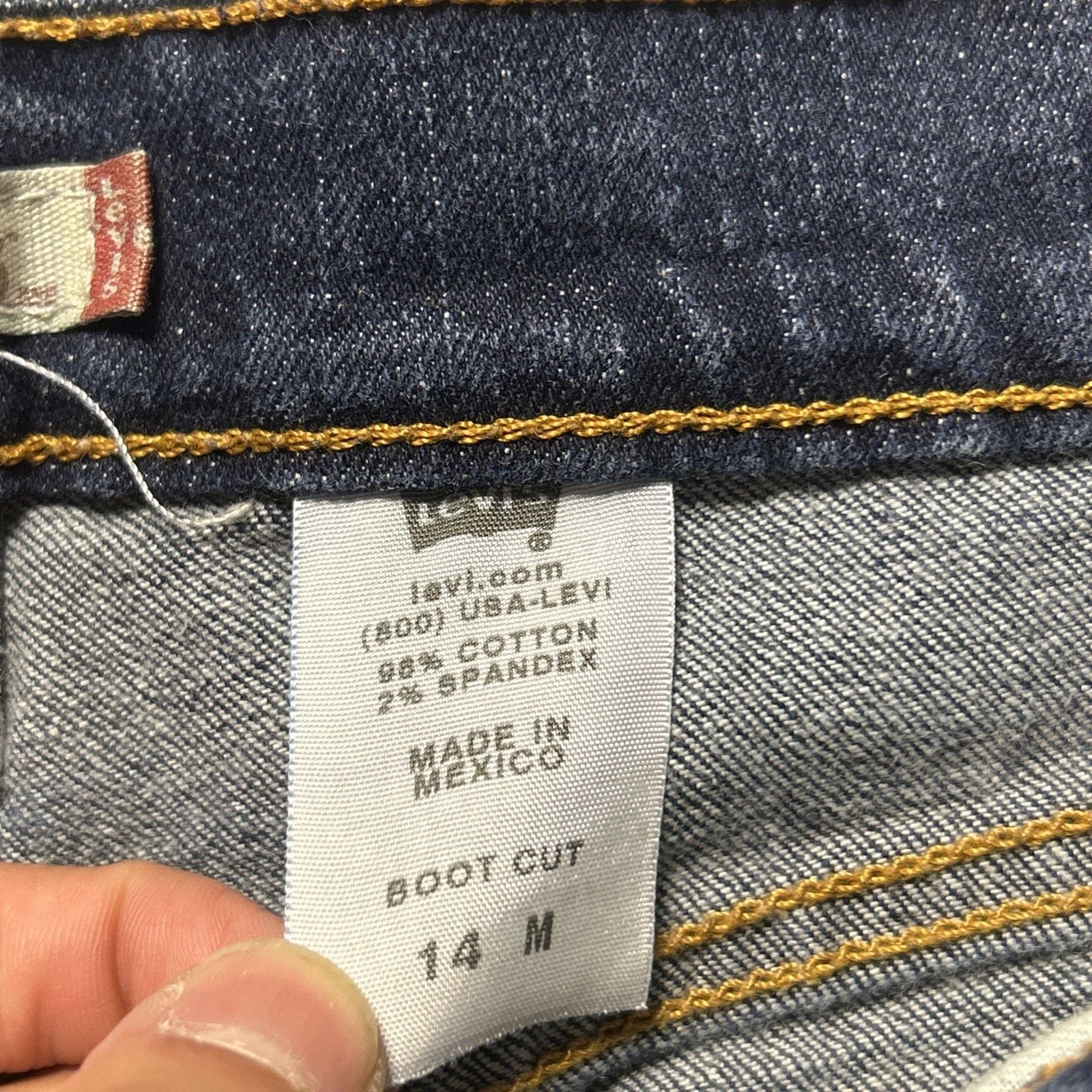 Levi's Levis 515 Beyond Baggy Jeans Women 14 Reg 36x31 Wide Bootcut Size 36" / US 14 / IT 50 - 4 Thumbnail