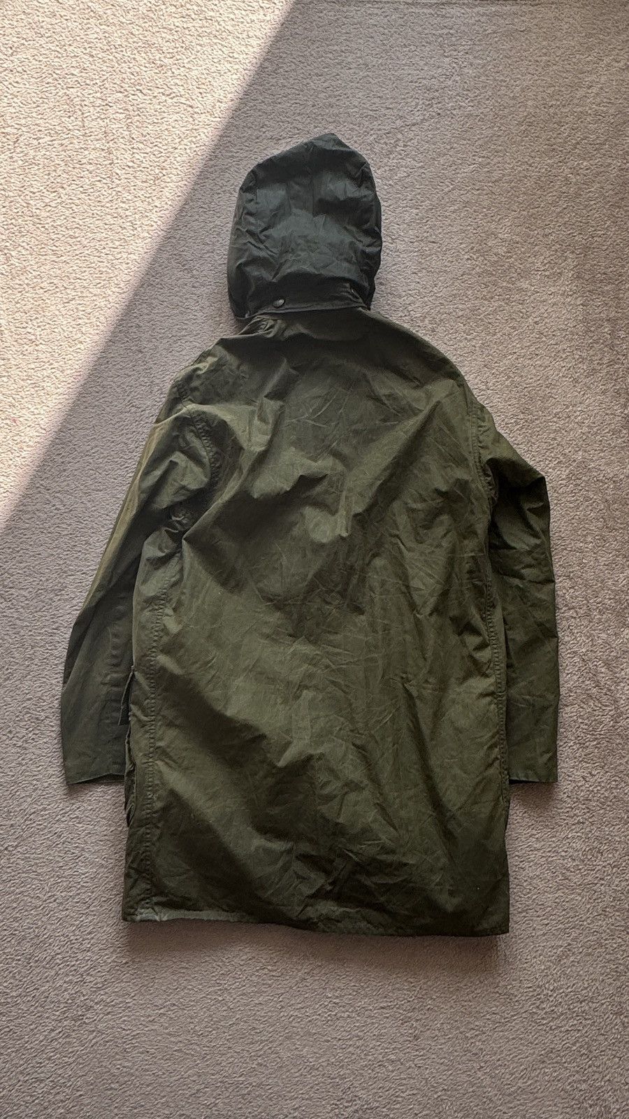 Barbour Vintage Barbour Border Waxed Coat Jacket Made in England Size US S / EU 44-46 / 1 - 5 Thumbnail