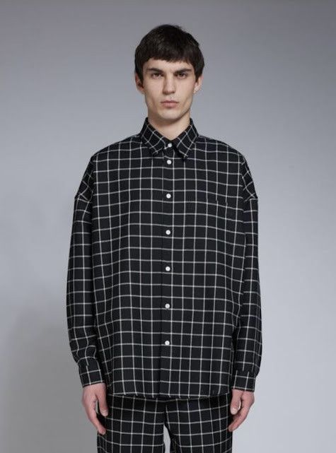 Marni o1w1db10824 Checked Shirt in Black White Size US M / EU 48-50 / 2 - 1 Thumbnail