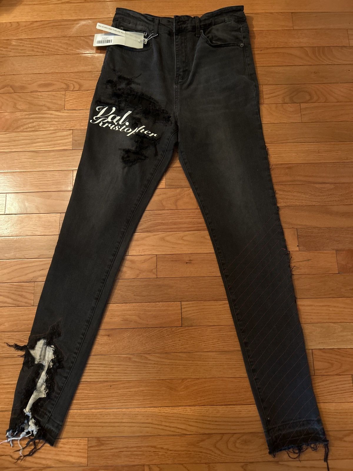 Val Kristopher Cut black jeans Size US 32 / EU 48 - 1 Thumbnail