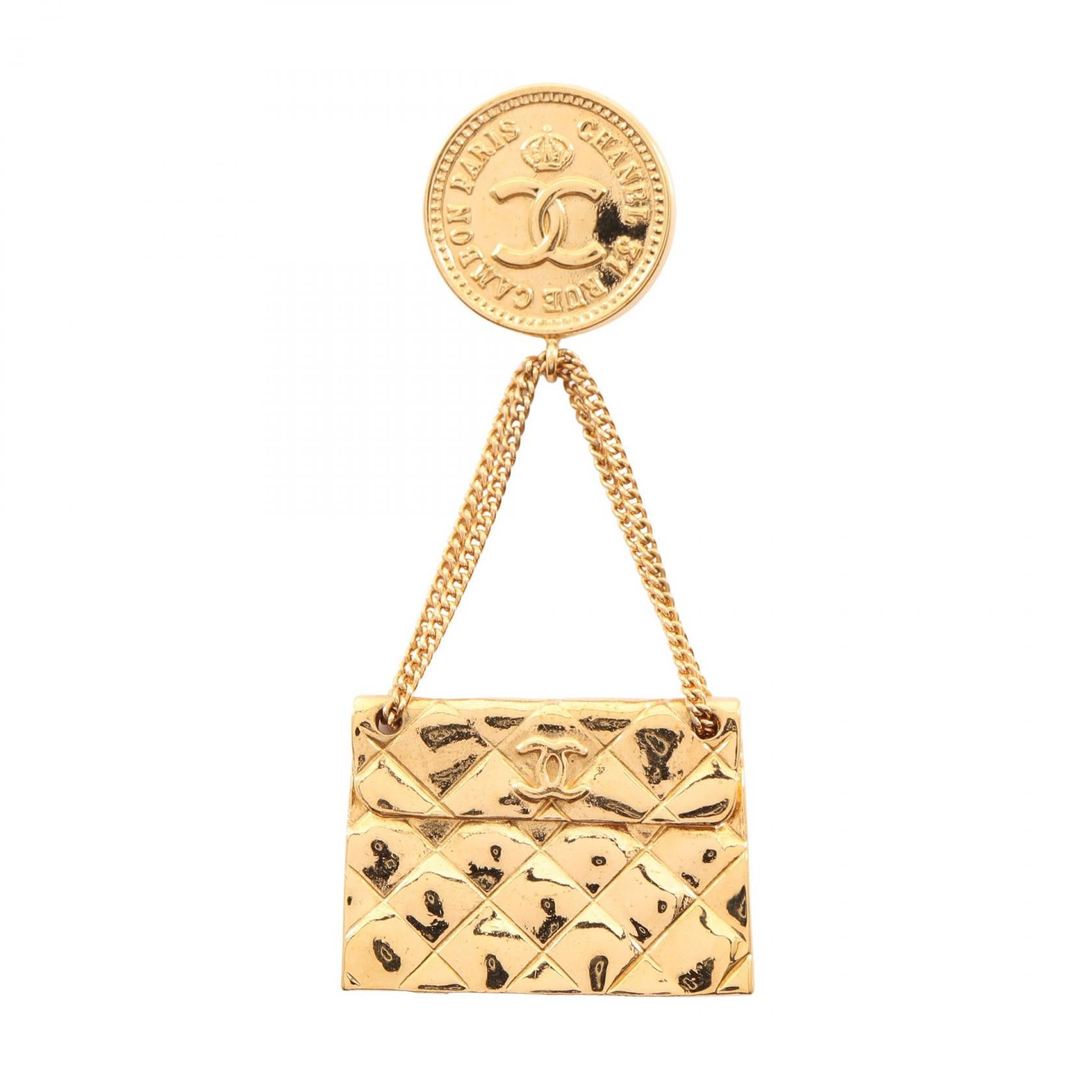 Chanel Chanel Chanel Coco Mark Bag Motif Brooch Metal Brooch DUTY FREE for USA Size ONE SIZE - 1 Thumbnail
