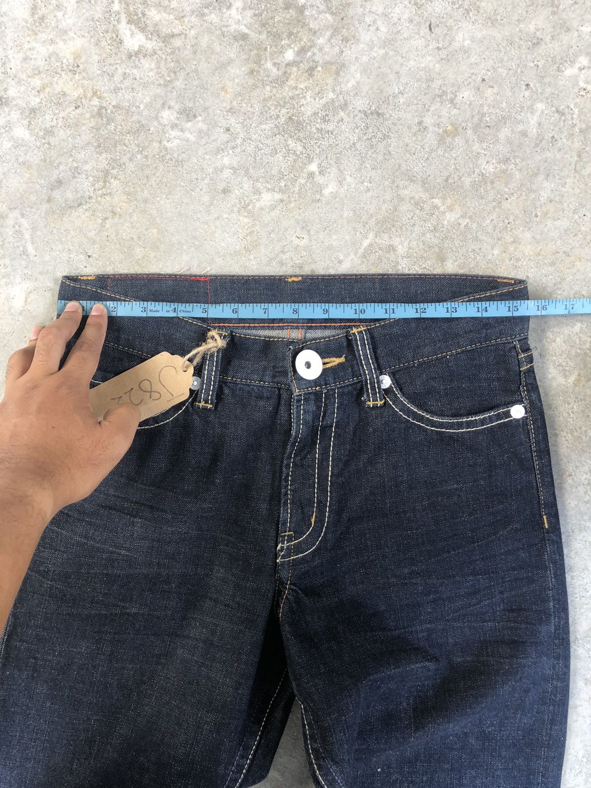 Japanese Brand Vintage Co & Lu Daicock Evisu Style Selvedge Big Logo Size US 31 - 16 Thumbnail
