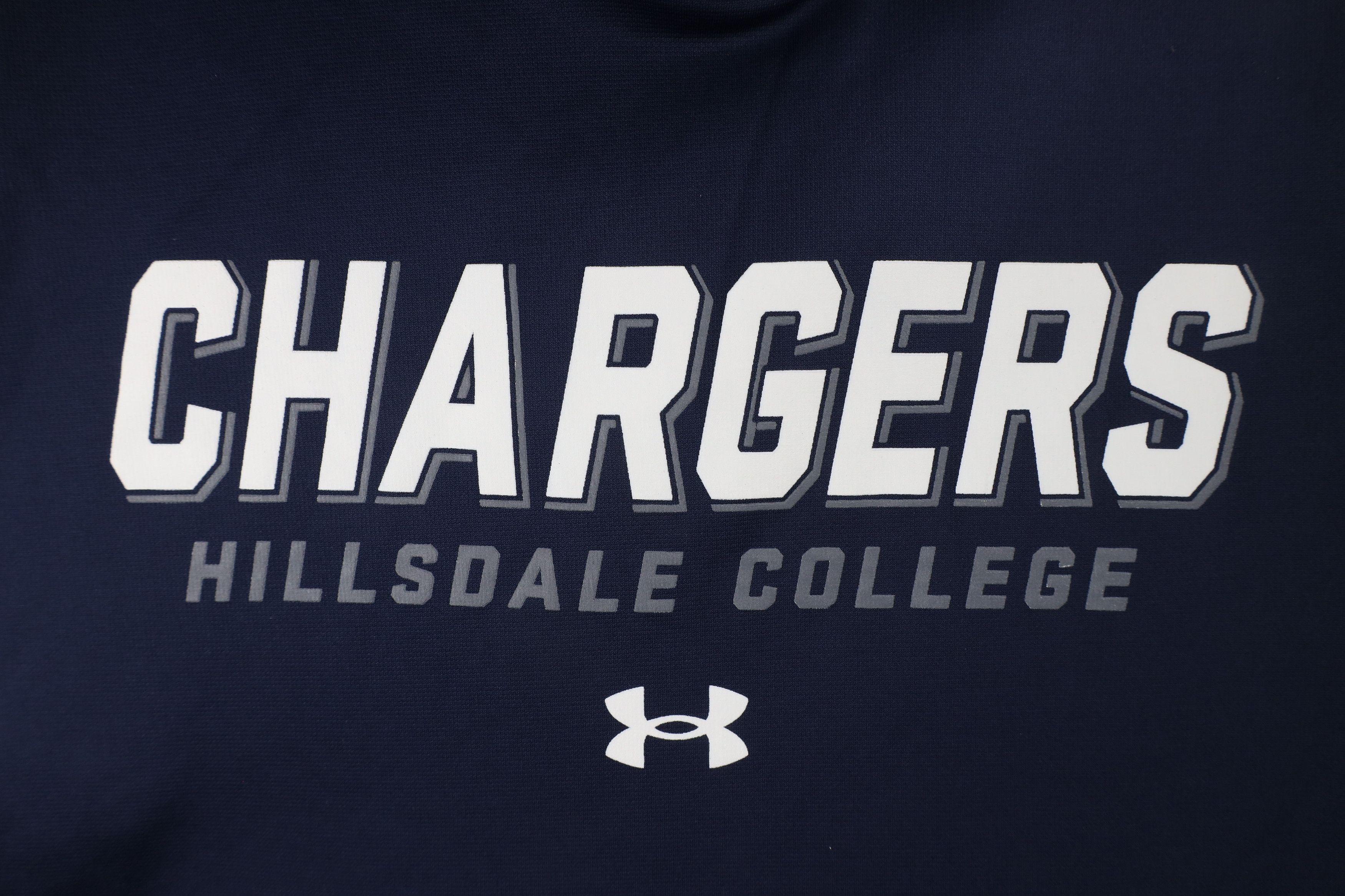 Under Armour × Vintage Under Armour Out Hillsdale College Hoodie Sweatshirt Blue Size US M / EU 48-50 / 2 - 5 Thumbnail