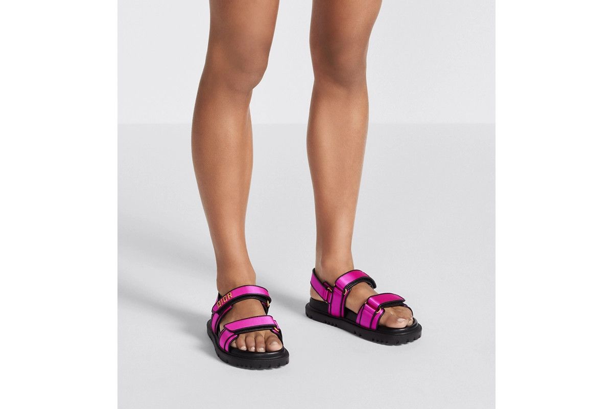 Dior o1bcso1str0225 Dioract Sandal in Rani Pink Size US 8 / IT 38 - 6 Thumbnail