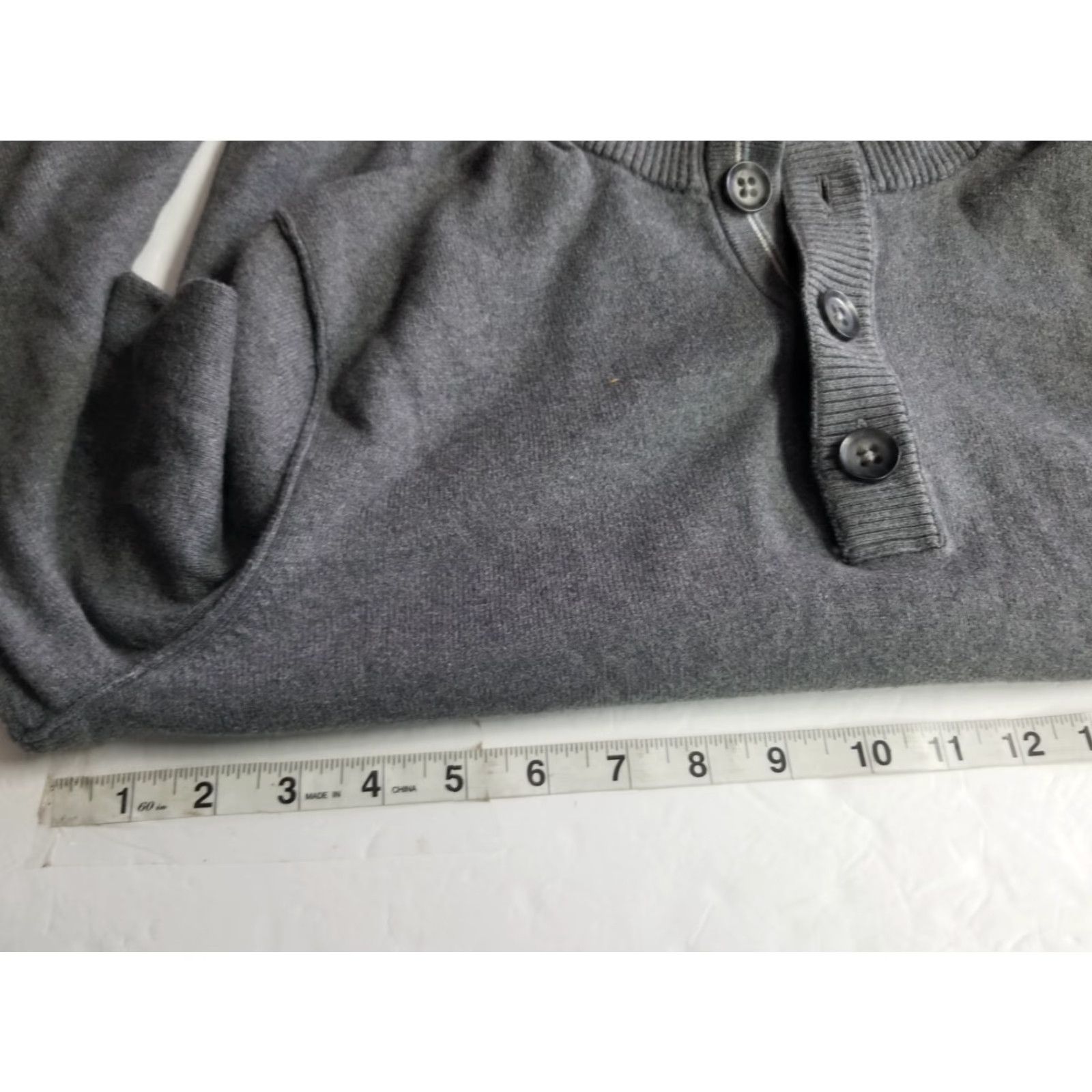 Banana Republic Banana Republic Sweater Mens Small Cotton Cashmere Gray Long Sleeve Mock Neck Size US S / EU 44-46 / 1 - 3 Thumbnail