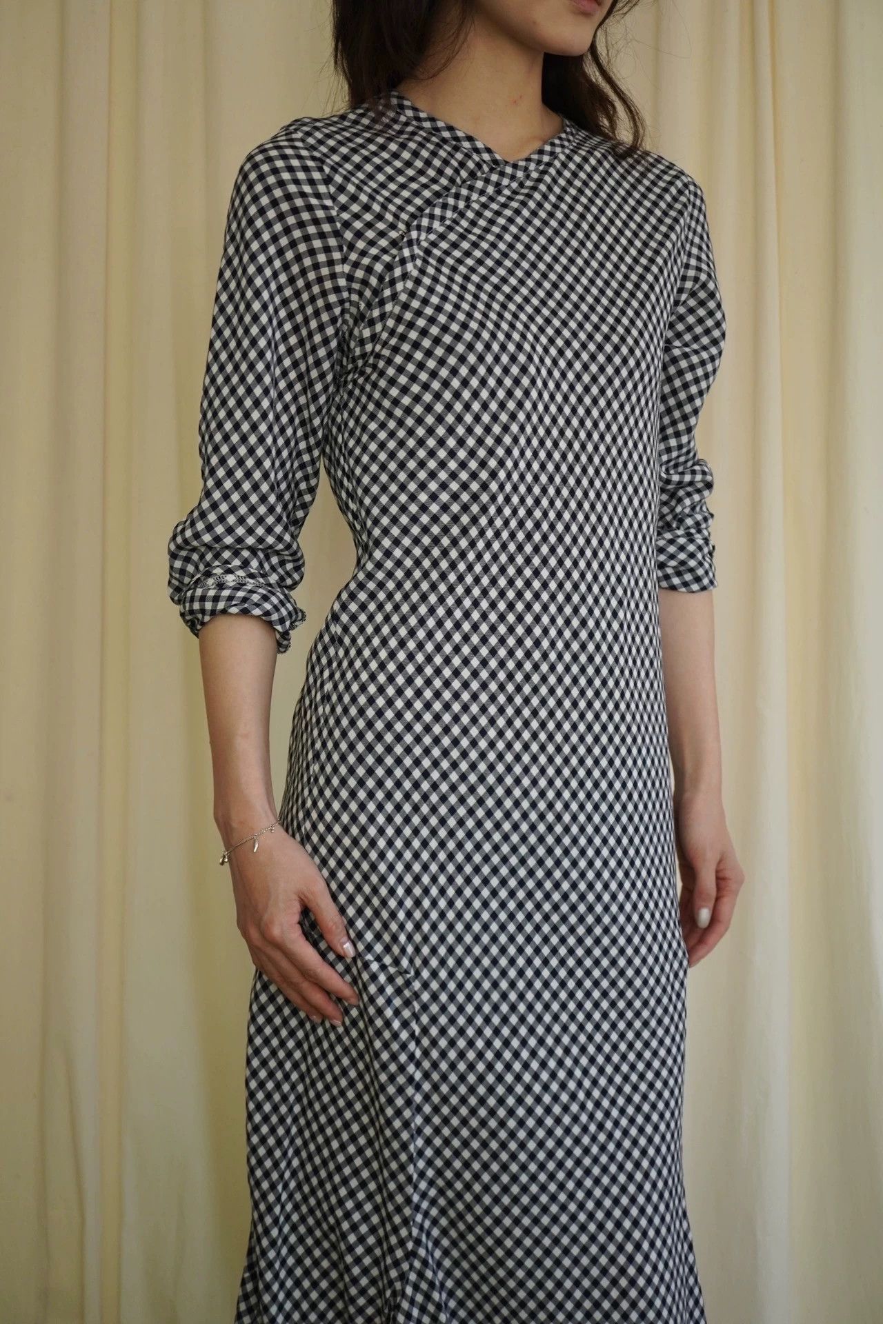 Comme des Garcons COMME des GARCONS 1998 Women's Blue Checkered Side Hook Dress M Size M / US 6-8 / IT 42-44 - 8 Thumbnail
